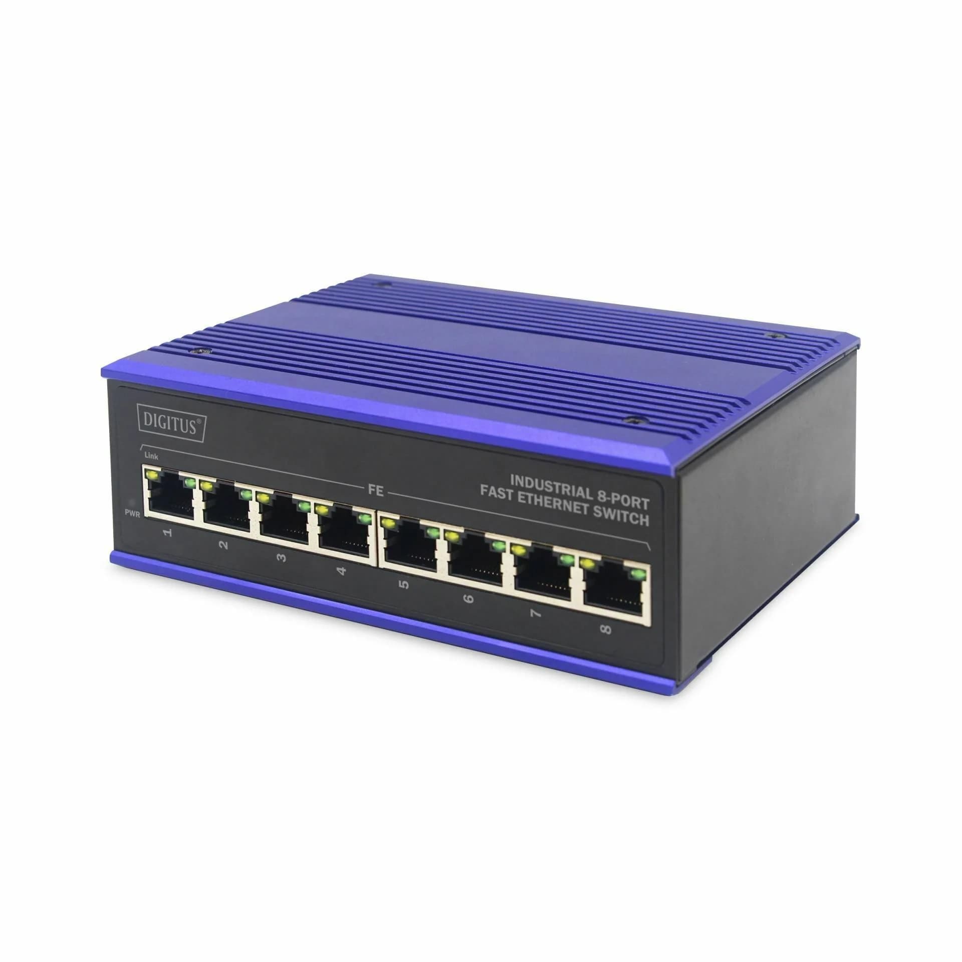 Digitus stikalo 100M  8-port Industrijsko DIN DN-650106