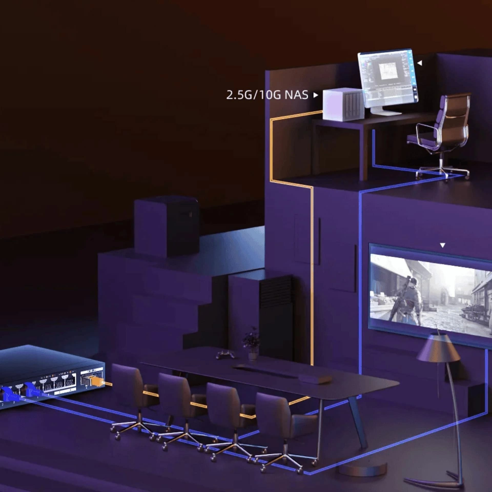 Tenda Tenda stikalo 2,5 Giga 8-port 2x SFP+ TEM2010X Mrežna stikala