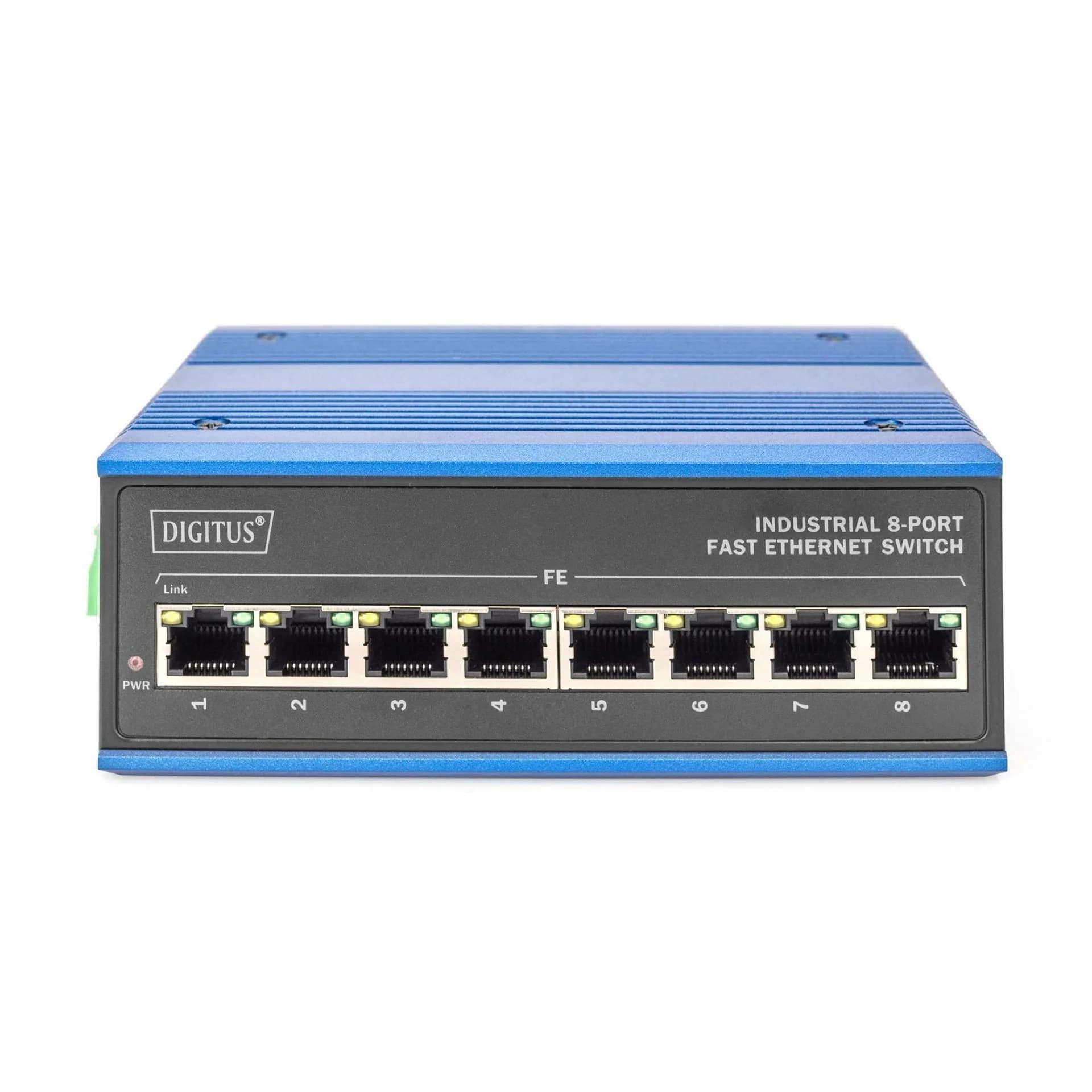 Digitus Digitus stikalo 100M  8-port Industrijsko DIN DN-650106 Mrežna stikala