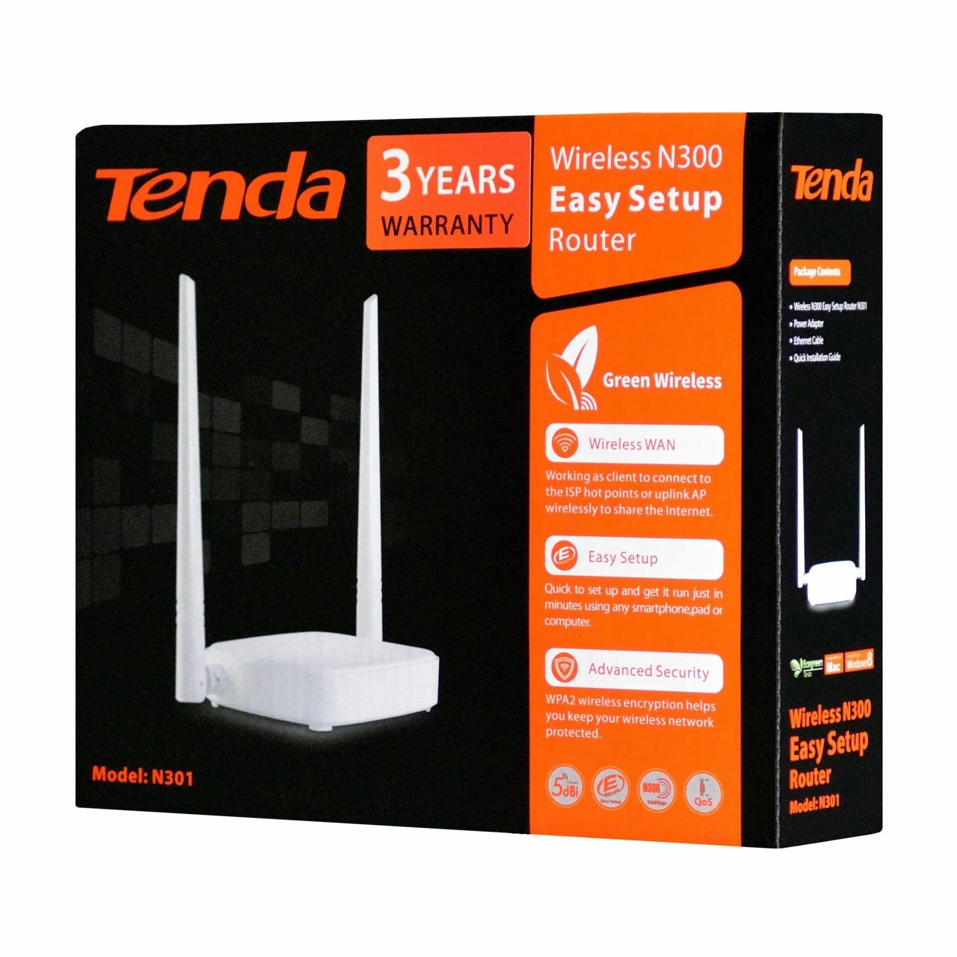 Tenda Tenda usmerjevalnik WiFi 300Mb N301 Usmerjevalniki