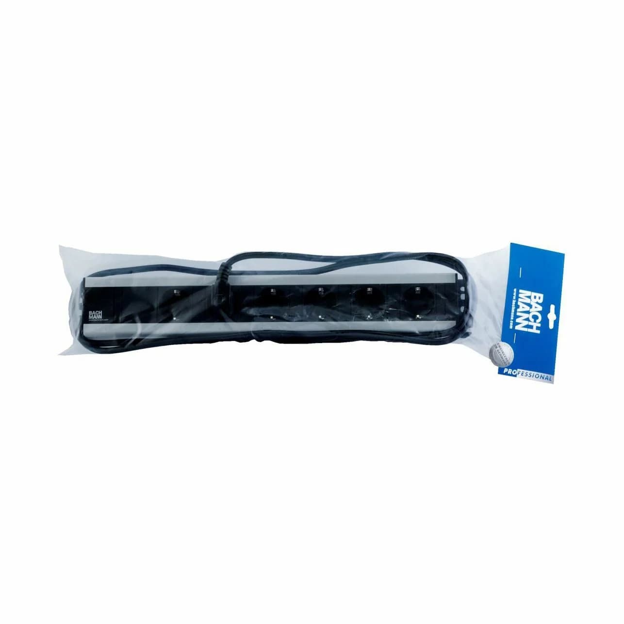 Bachmann Bachmann razdelilec rack 6x250V PVC 90° 2m črno/siv 300.000 Razdelilci 220V
