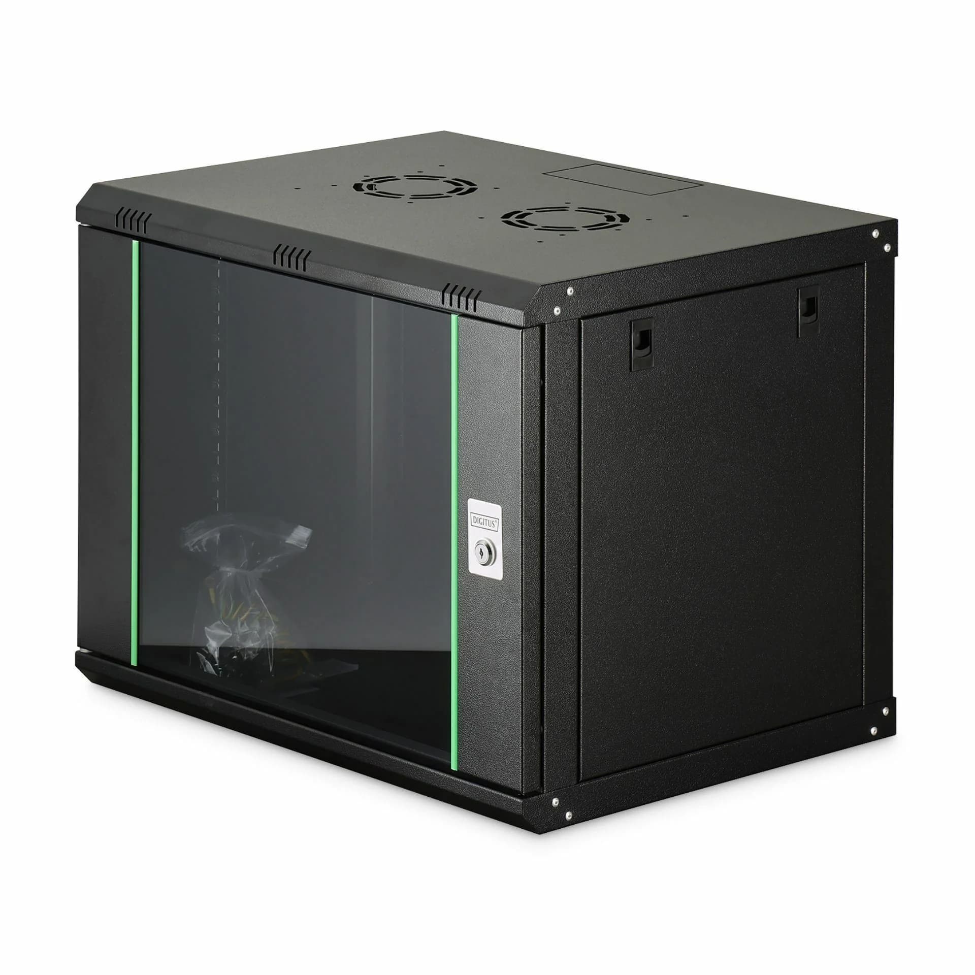 Digitus zidni kabinet  9U 505 600x450 črn sestavljen DN-19 09-U-EC-SW