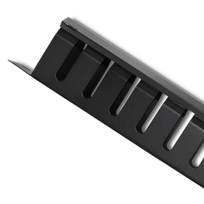 Kabelski organizator za Rack 19″ | 1U | črna - slika 2