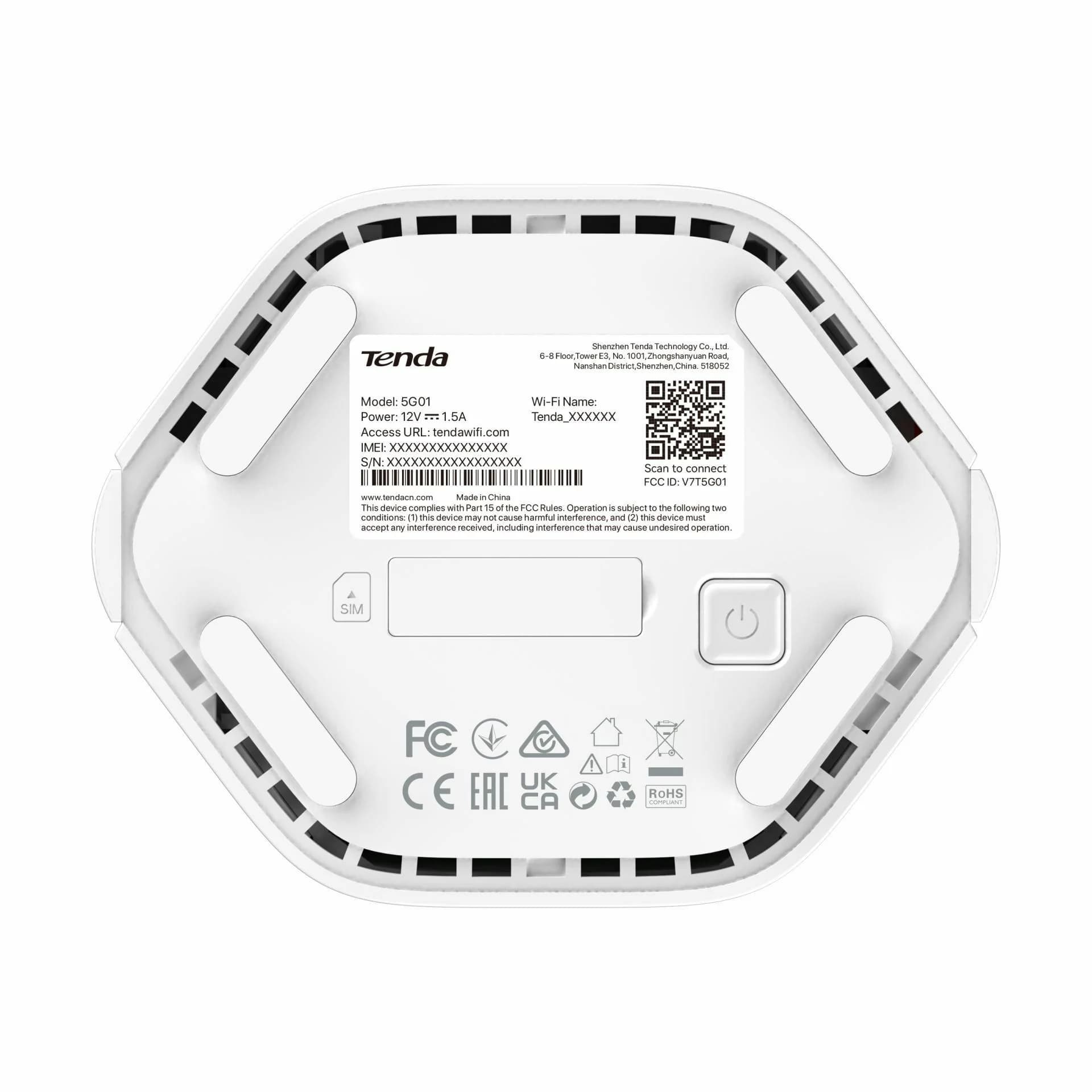 Tenda Tenda usmerjevalnik WiFi6 5G/4G LTE 1500Mb 5G01 Usmerjevalniki
