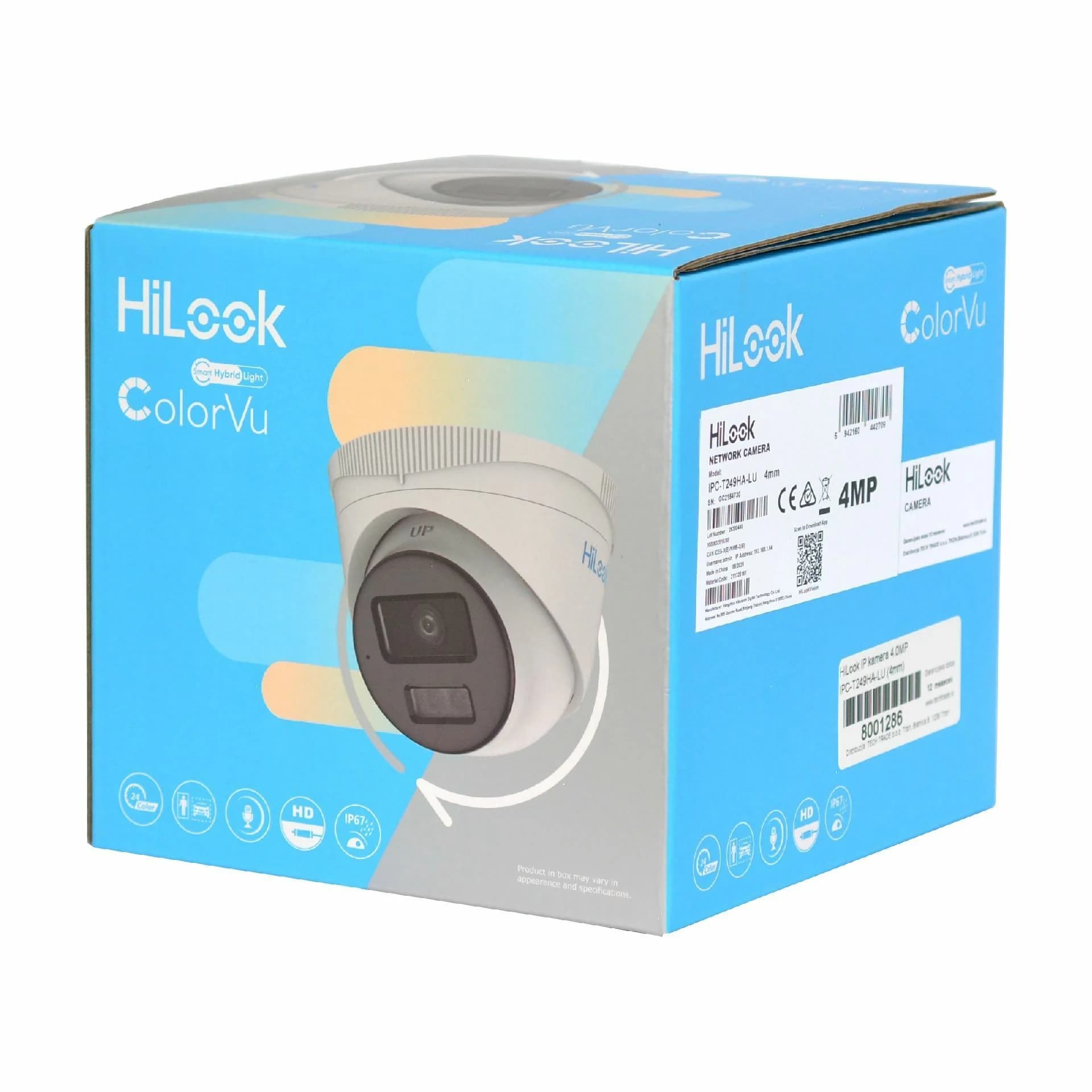 HiLook HiLook kamera 4.0MP IPC-T249HA-LU (4mm) Kamere
