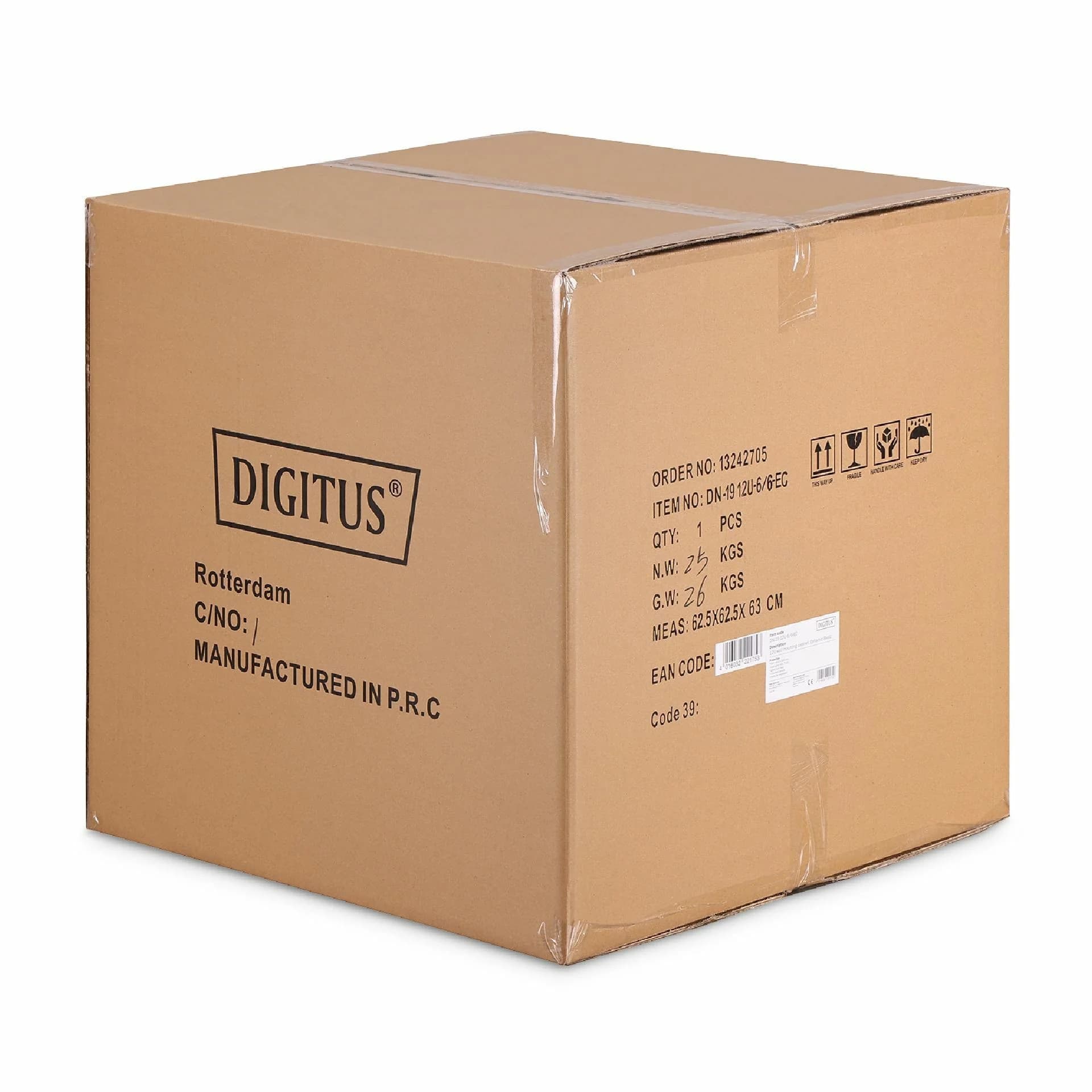 Digitus Digitus zidni kabinet 12U 638 600x600 siv sestavljen DN-19 12U-6/6-EC Zidni