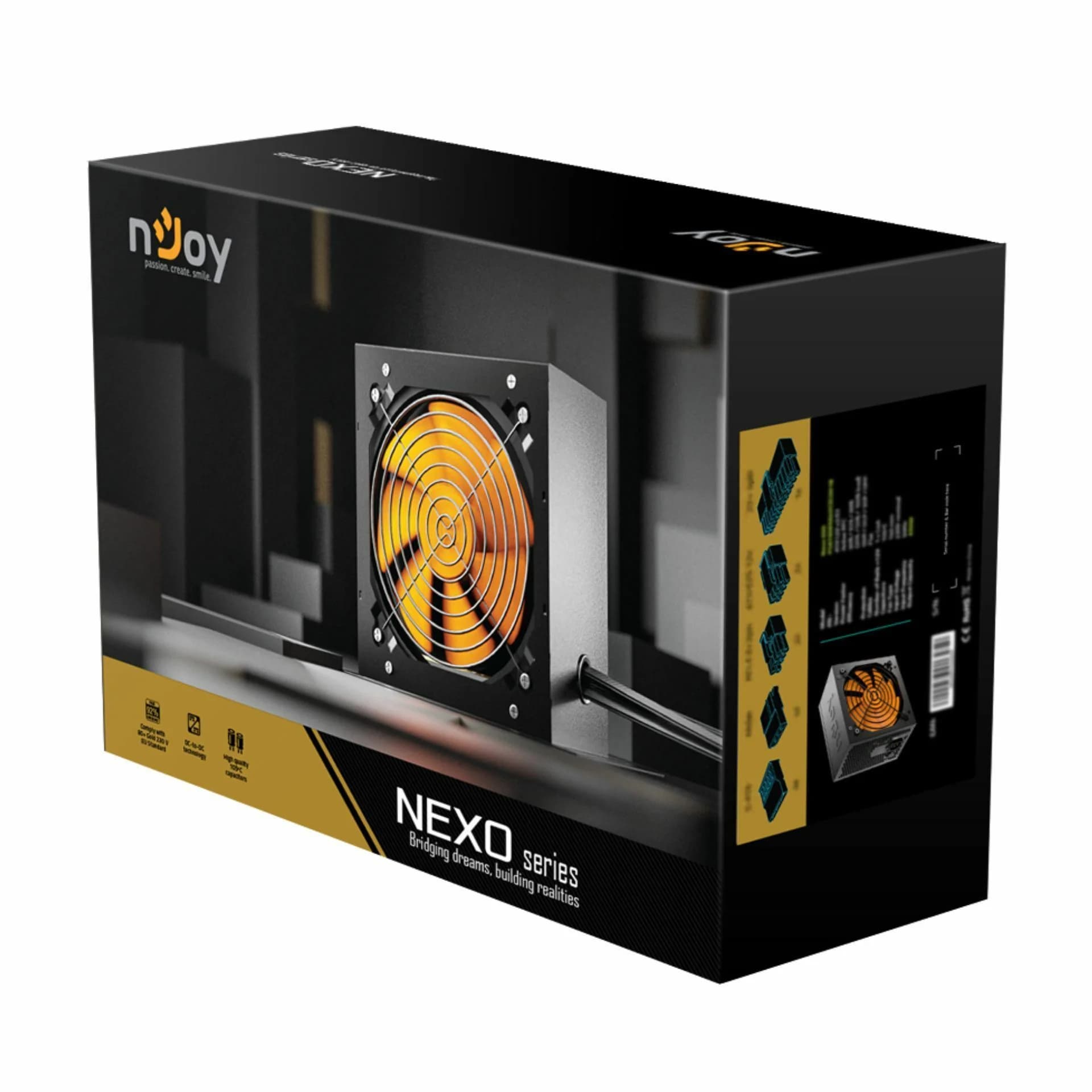 nJoy nJoy napajalnik ATX  850W PSU GOLD Nexo 850 Napajalniki