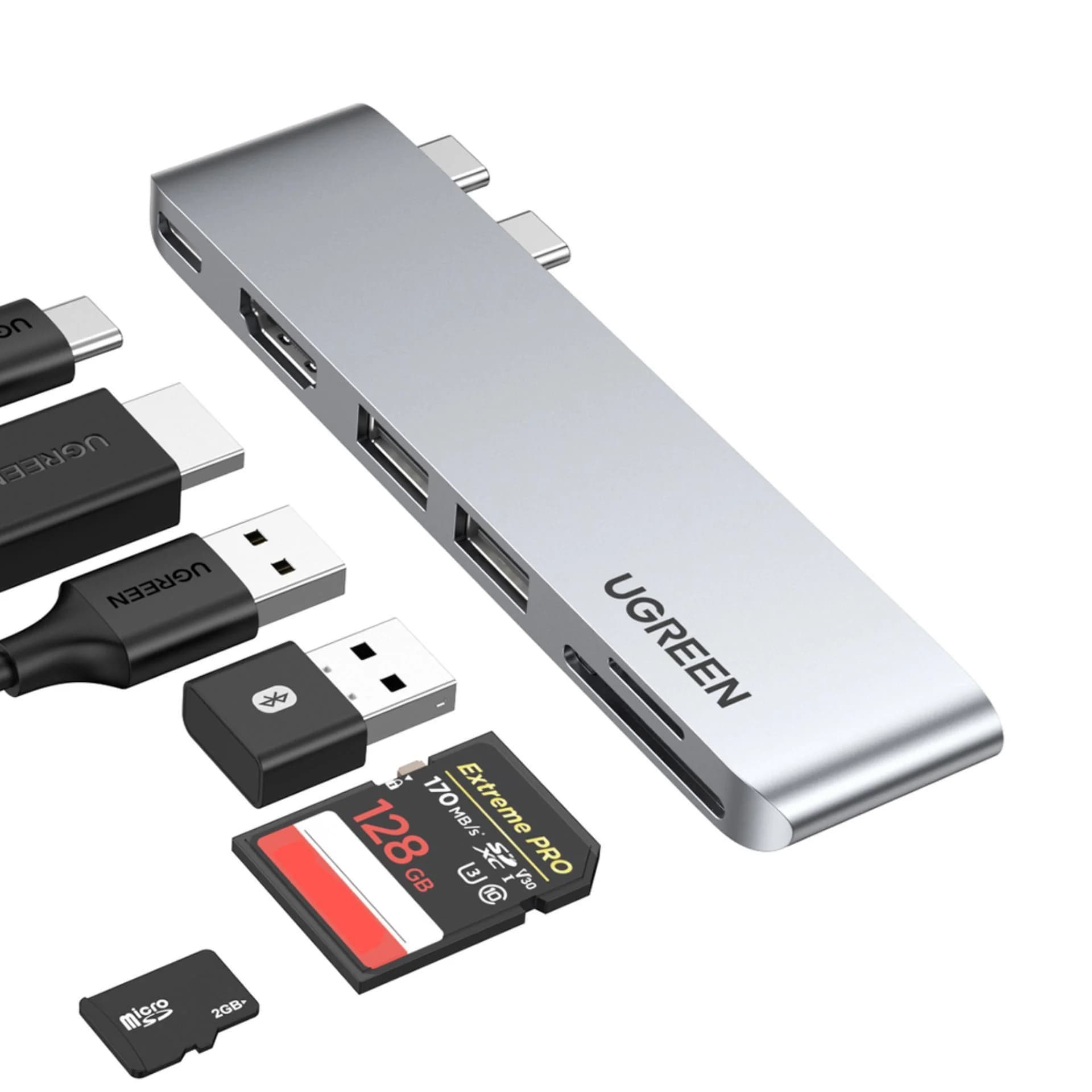 Ugreen priklopna postaja USB TipC 6v1 4K HDMI Thunderbolt CM380