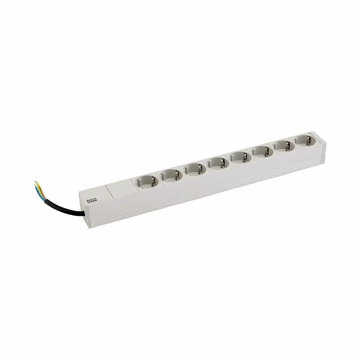 Bachmann razdelilec rack 8x250V siv brez kabla* 333.416