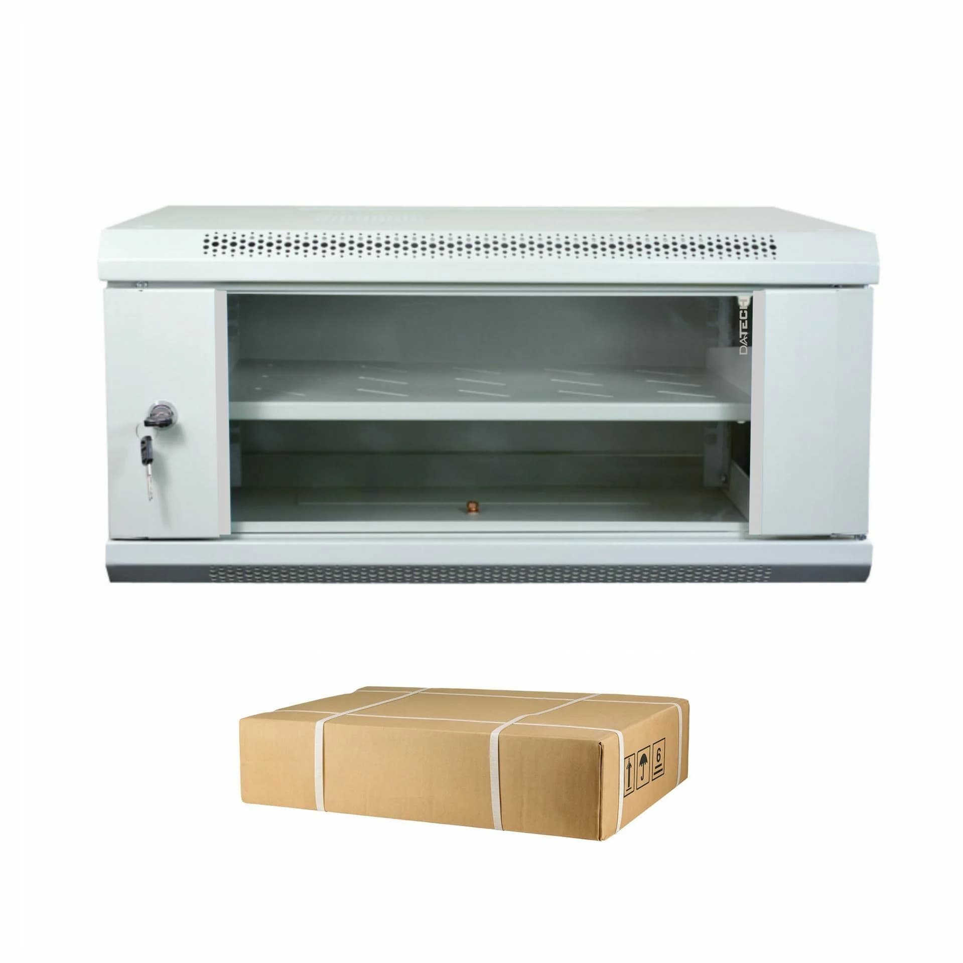 DATECH zidni kabinet 6U 368 600x450 siv + polica DP.6406.9000