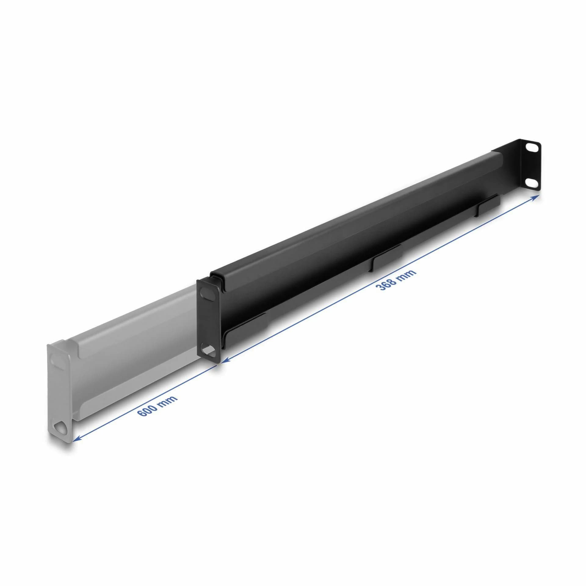 Delock Delock set nastavljivih 1U rack nosilcev 368-600mm 66885 Dodatki