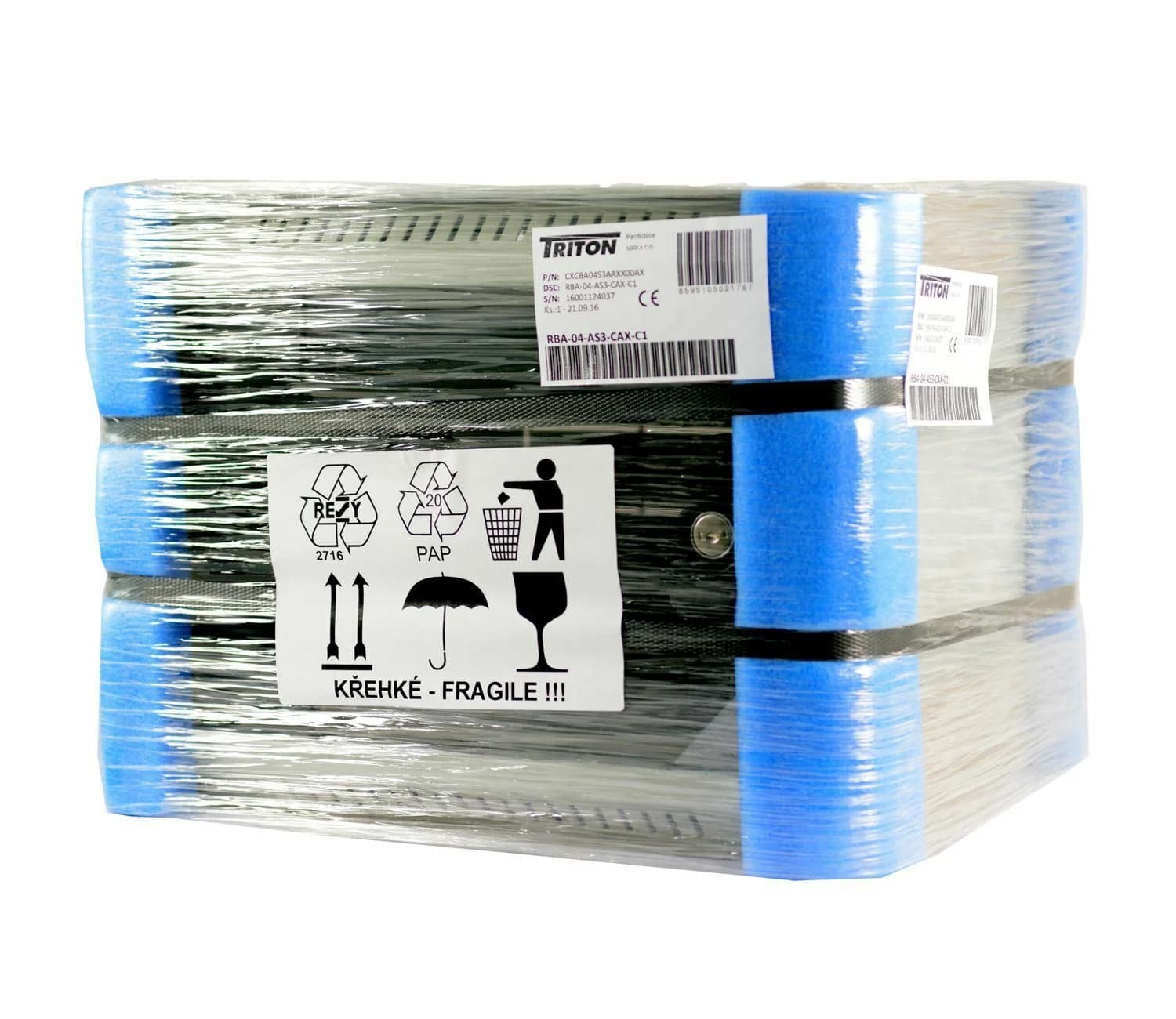 Triton Triton kabinet zidni  6U 370 600x400 siv sestavljen Zidni