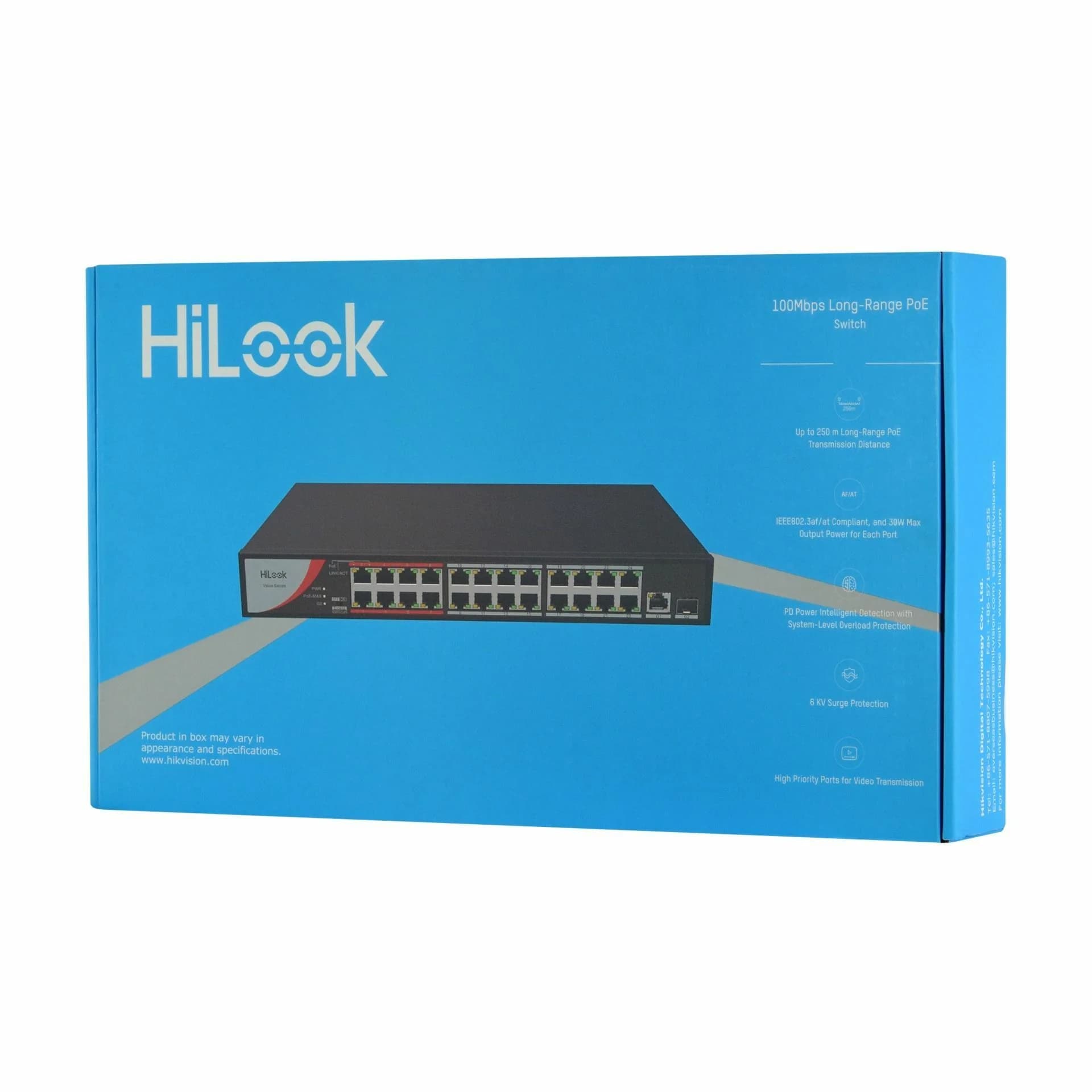 HiLook HiLook stikalo 100M 24-port PoE rack + SFP 1xGiga uplink NS-0326P-230(B) Mrežna stikala