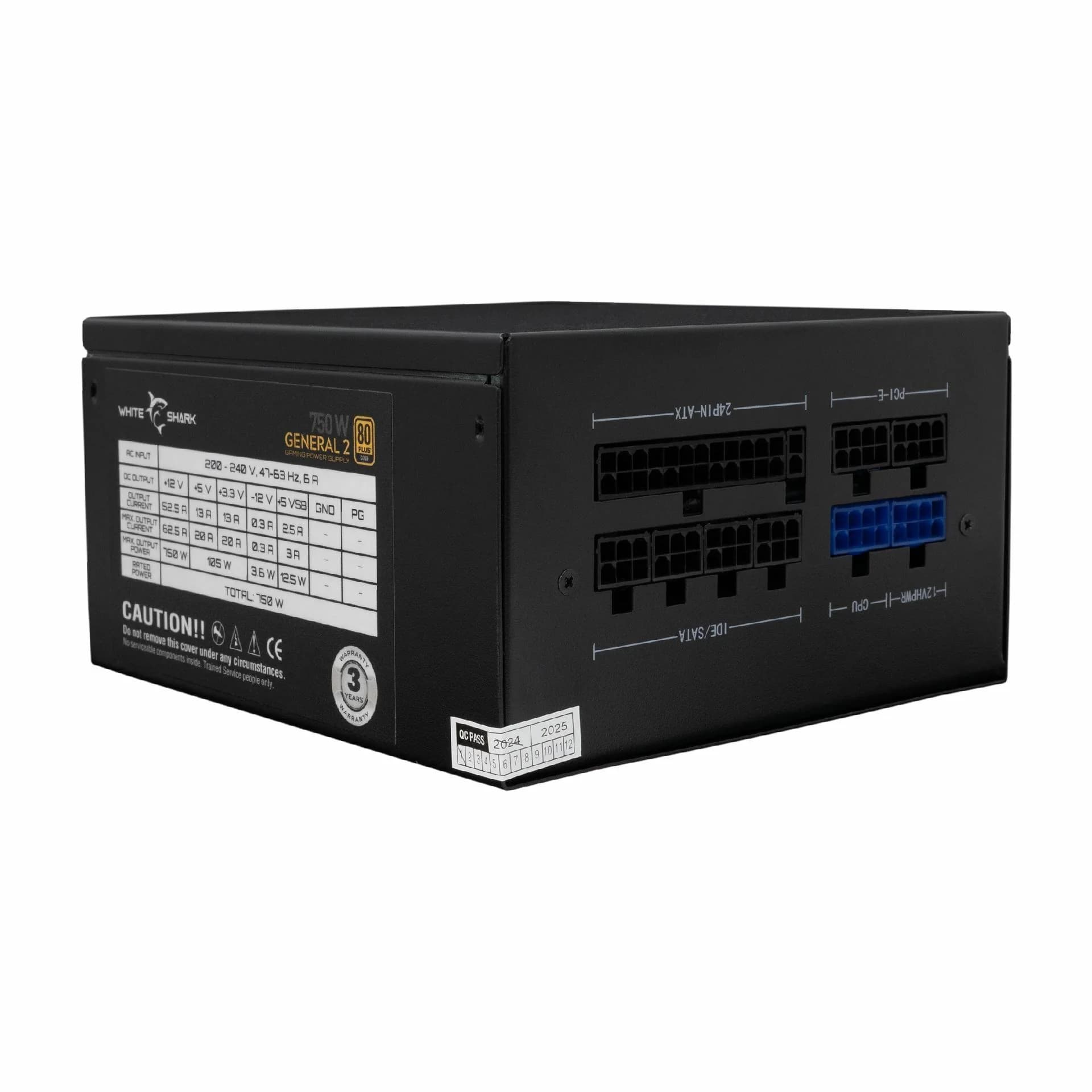 White Shark WHITE SHARK napajalnik ATX 750W modularni GOLD GPSU-750W GENERAL-2 Napajalniki
