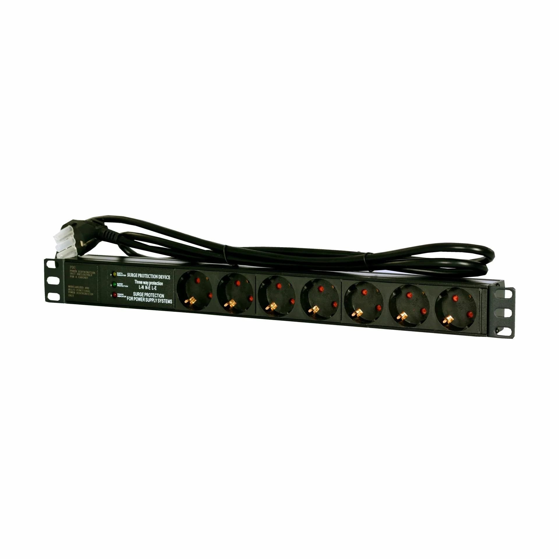 EFB EFB razdelilec rack 7x220V ALU prenapetostna zaščita 2m EK631DE.3 Razdelilci 220V