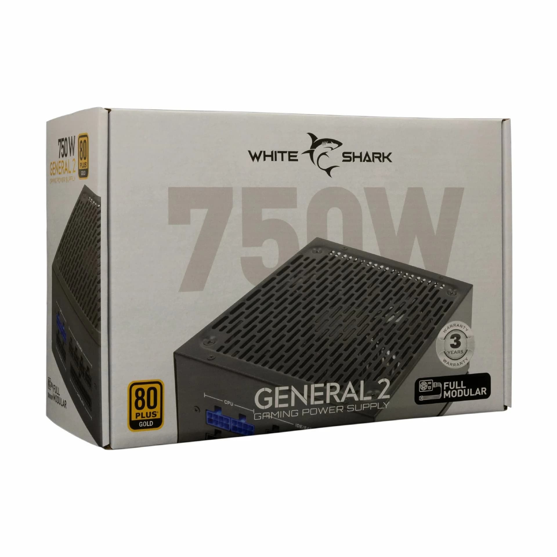 White Shark WHITE SHARK napajalnik ATX 750W modularni GOLD GPSU-750W GENERAL-2 Napajalniki