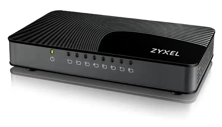 Zyxel GS-108S v2 – 8-portni Gigabitno Ethernet Stikalo, Unmanaged, črno