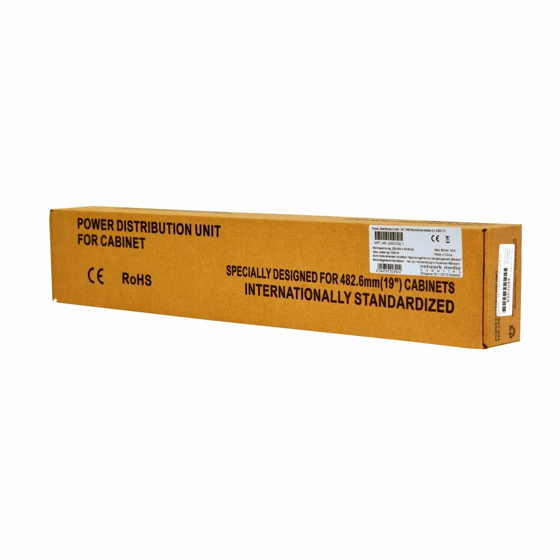 EFB EFB razdelilec rack 9x220V ALU 2m črn EK631DE.1 Razdelilci 220V