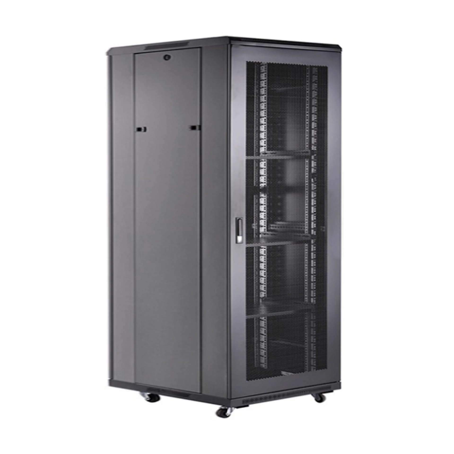 Datech DATECH kabinet 42U 2055 800x1000 črn perf. vrata sp./zd.+polica DT3.8042.9001 Samostoječi