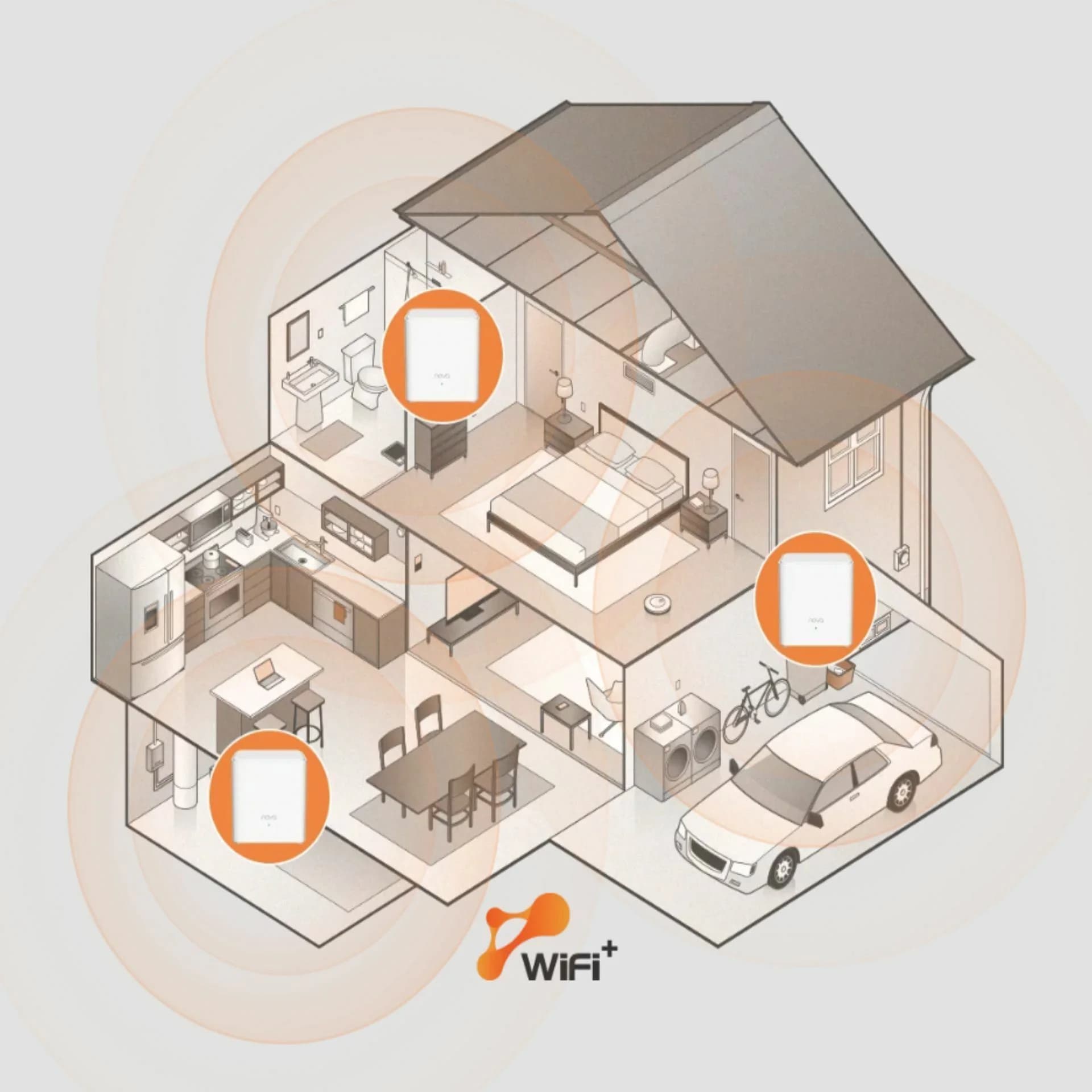 Tenda Tenda usmerjevalnik MESH WiFi6 AX 1500Mb set- 2 kos EX3 Usmerjevalniki