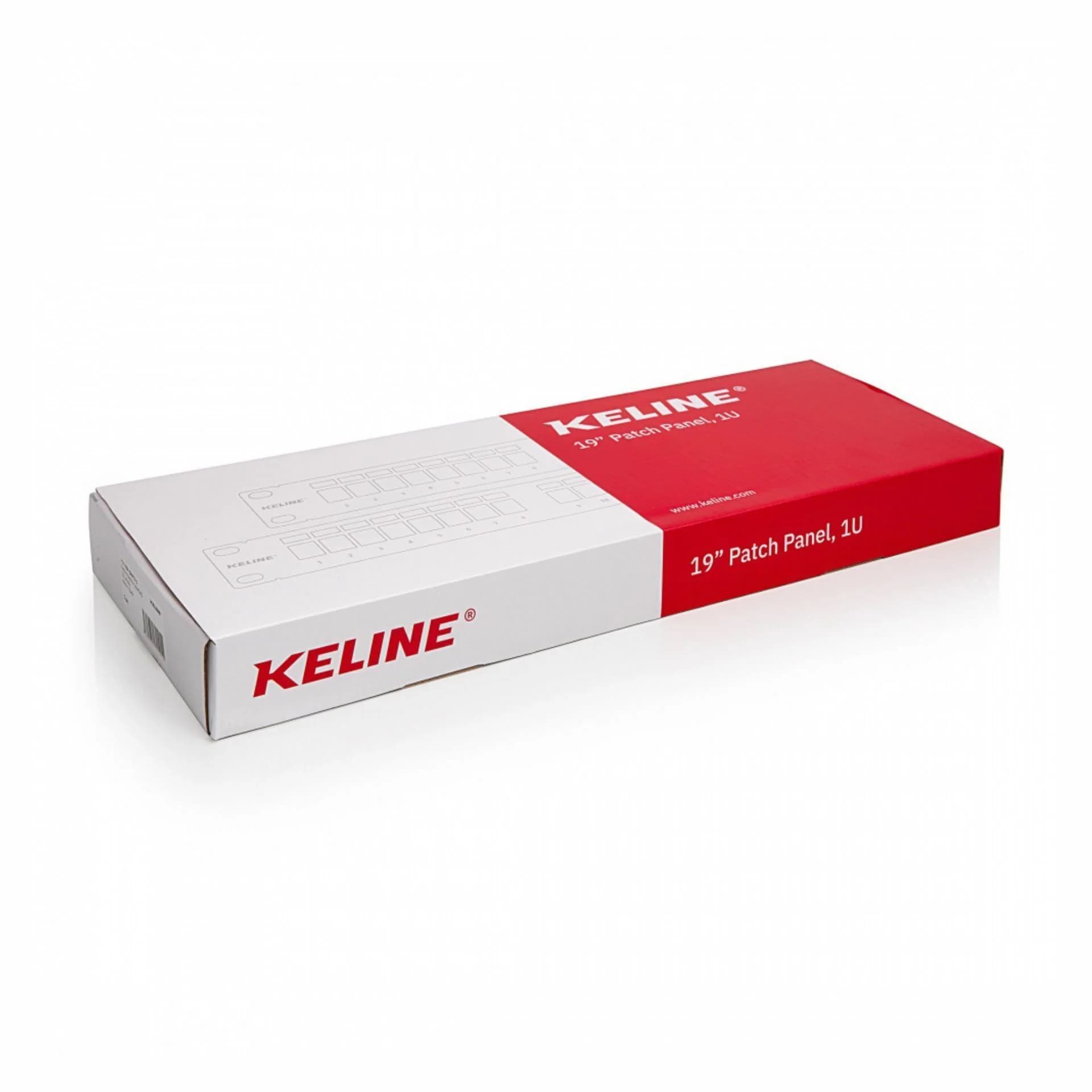 KELine KELine panel CAT.5e/6/6A 24-port +nosilec kablov KEP-EMPTY-S Priključni (patch) paneli