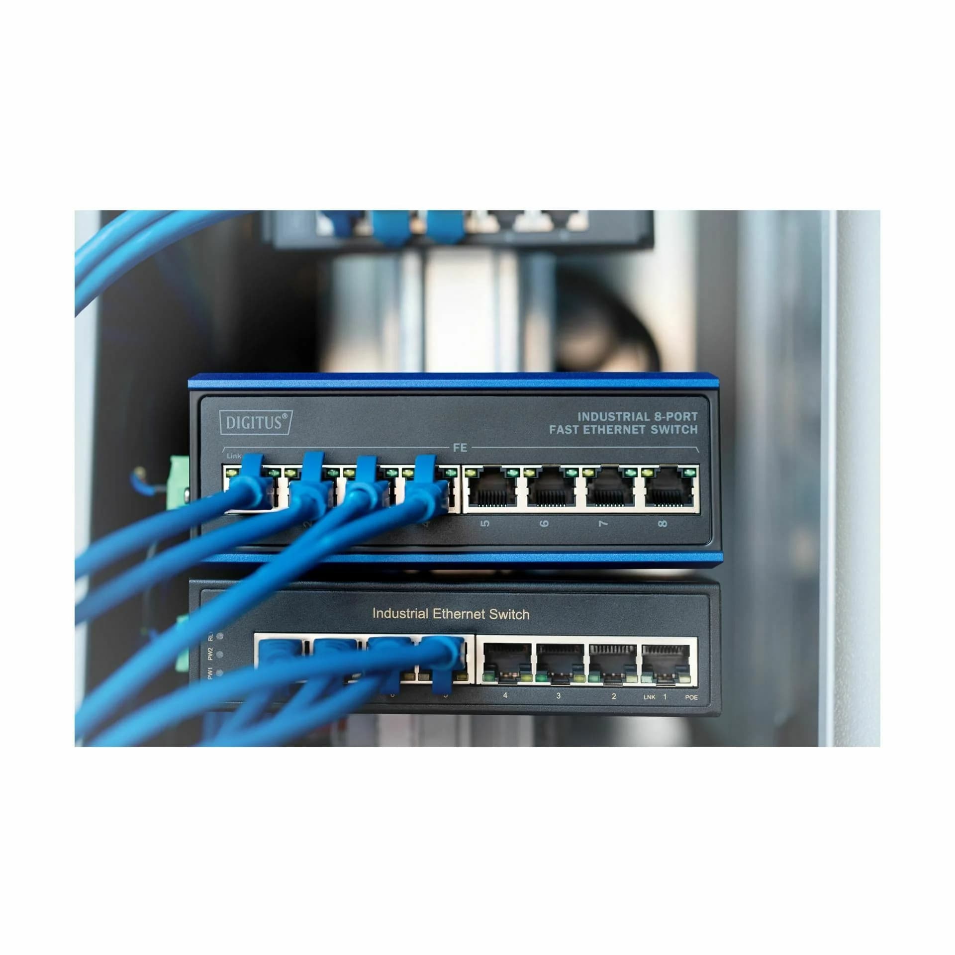 Digitus Digitus stikalo 100M  8-port Industrijsko DIN DN-650106 Mrežna stikala