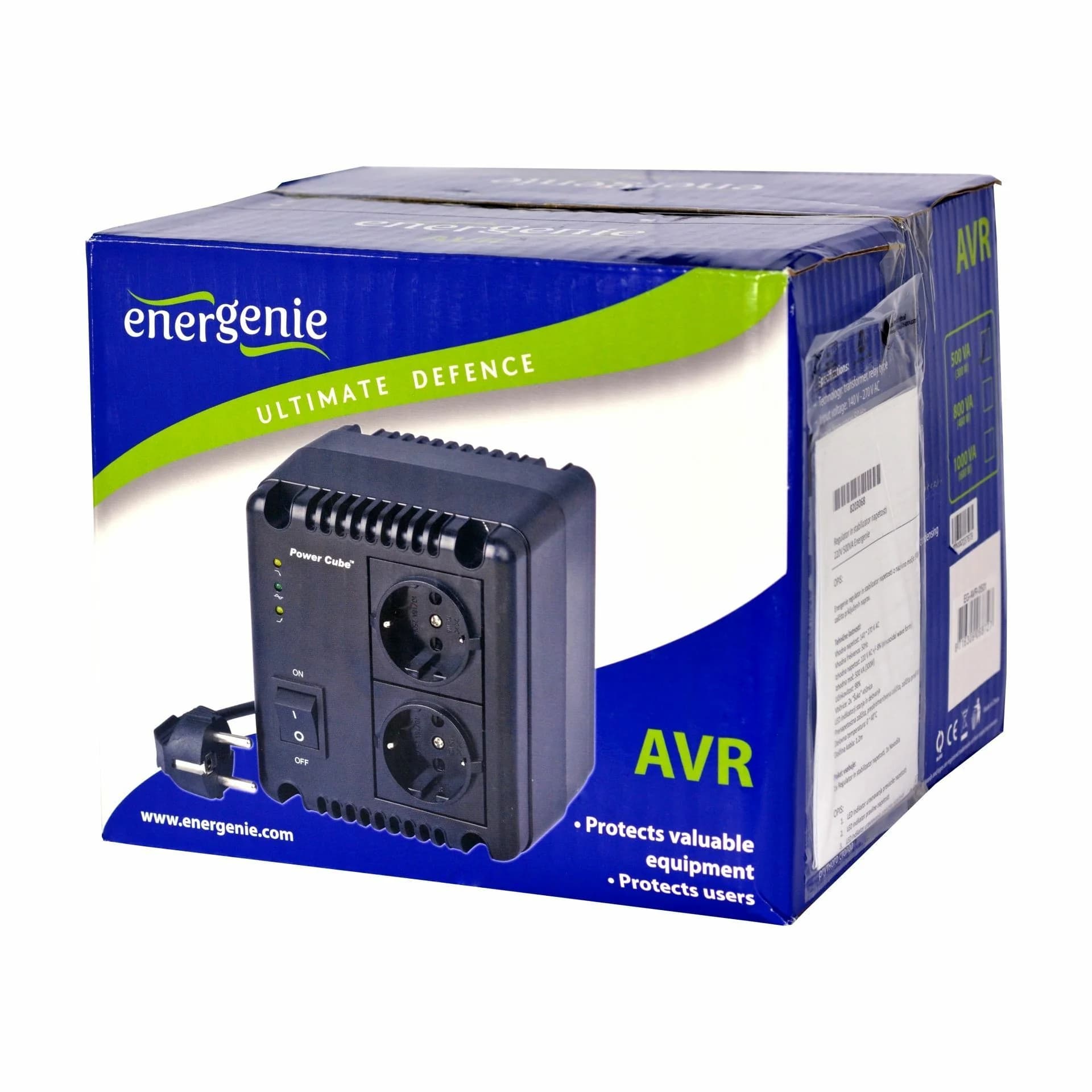 Energenie Energenie regulator in stabilizator 220V napetosti 1000VA EG-AVR-1001 Brezprekinitveno napajanje (UPS)