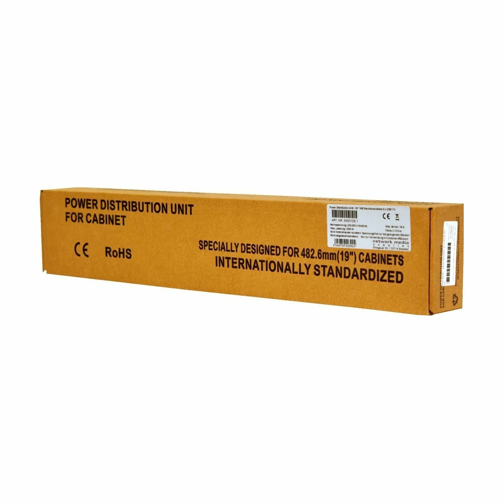 EFB EFB razdelilec rack 9x220V PVC 2m EK622DE.1 Razdelilci 220V