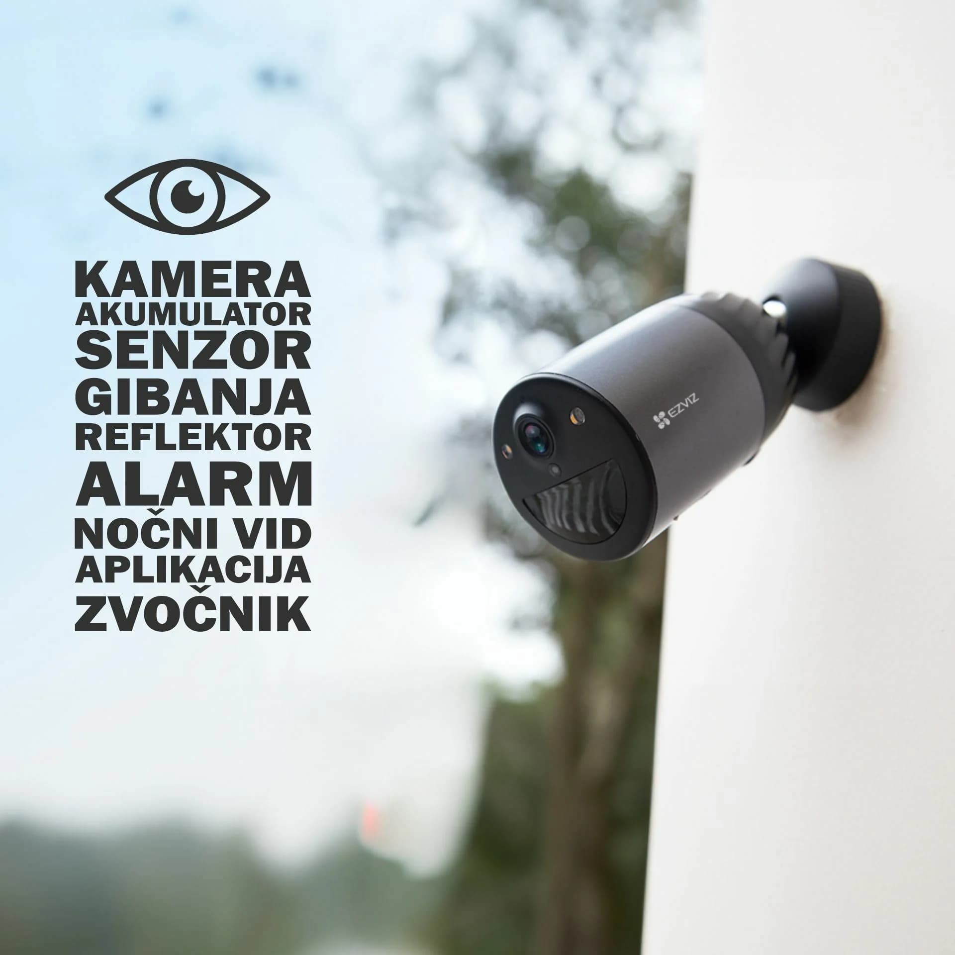 EZVIZ EZVIZ kamera 3.0MP brezžična EB3 vgrajen akumulator zunanja Kamere