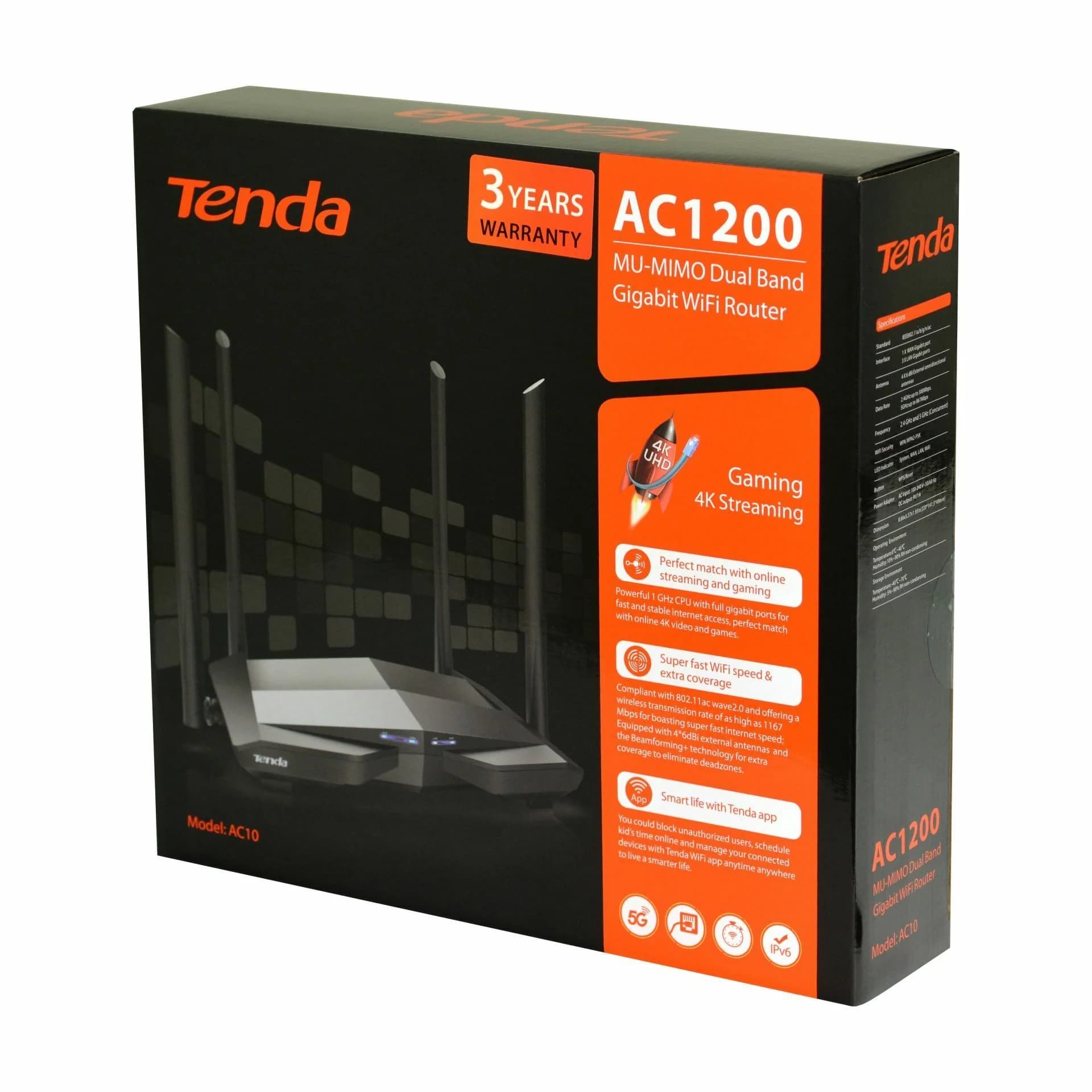 Tenda Tenda usmerjevalnik WiFi AC 1200Mb Giga Dual-Band AC10 Usmerjevalniki