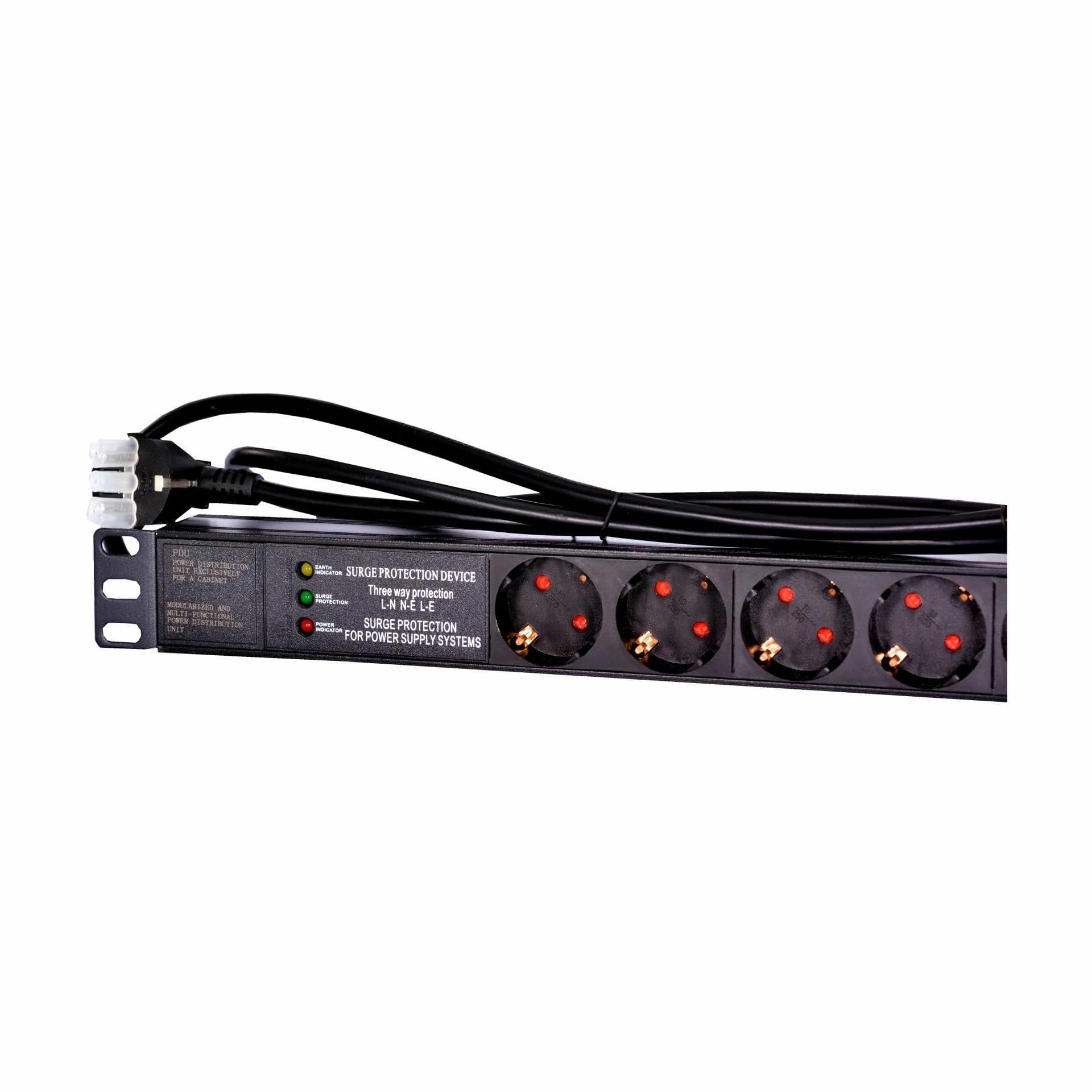 EFB EFB razdelilec rack 7x220V ALU prenapetostna zaščita 2m EK631DE.3 Razdelilci 220V