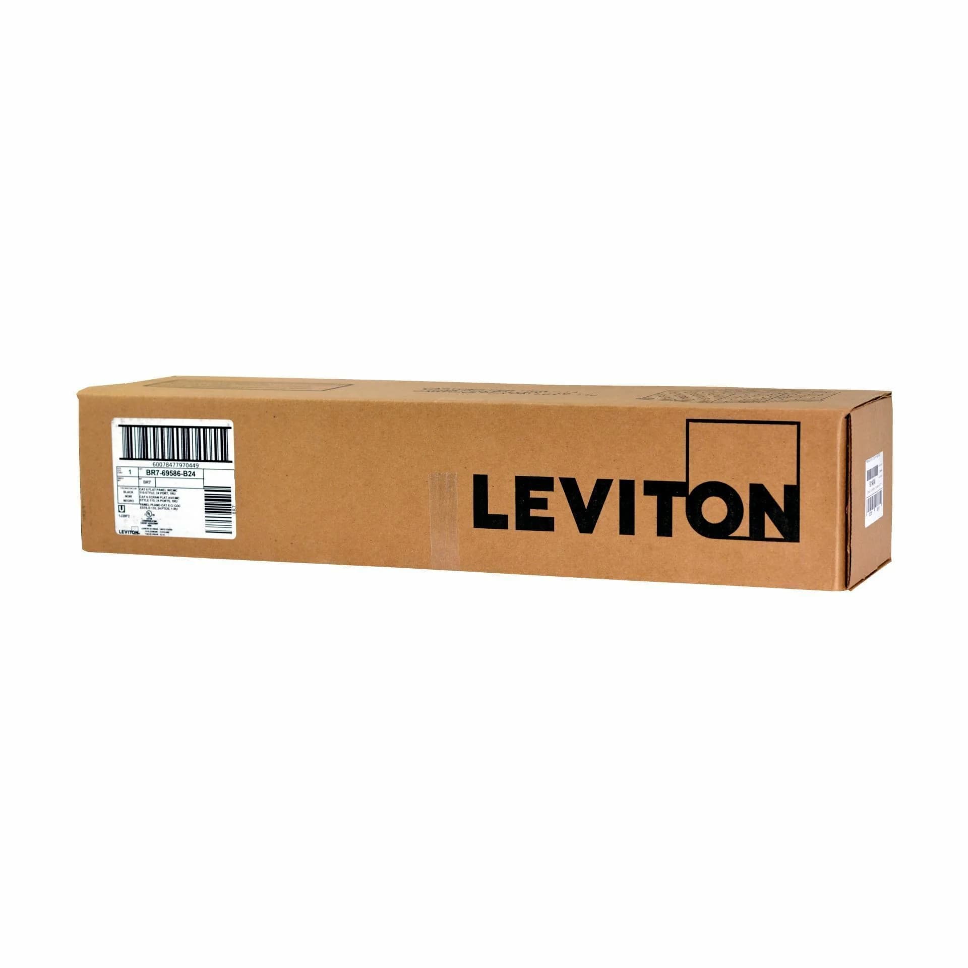 Leviton Leviton panel CAT.6+ UTP 24-port flat + nosilec kablov 69586-B24 Priključni (patch) paneli
