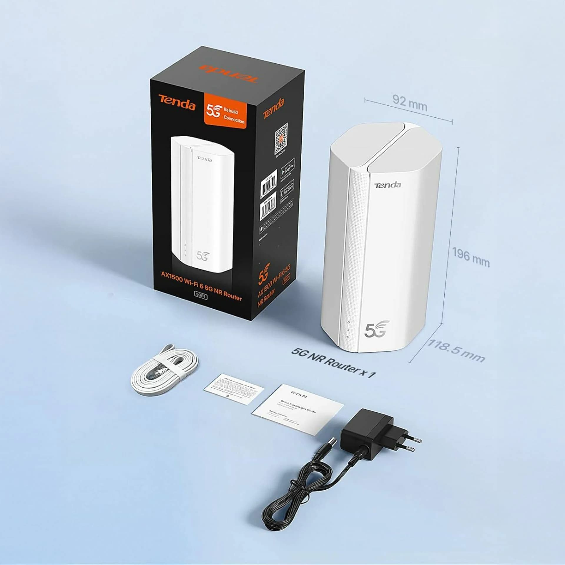 Tenda Tenda usmerjevalnik WiFi6 5G/4G LTE 1500Mb 5G01 Usmerjevalniki