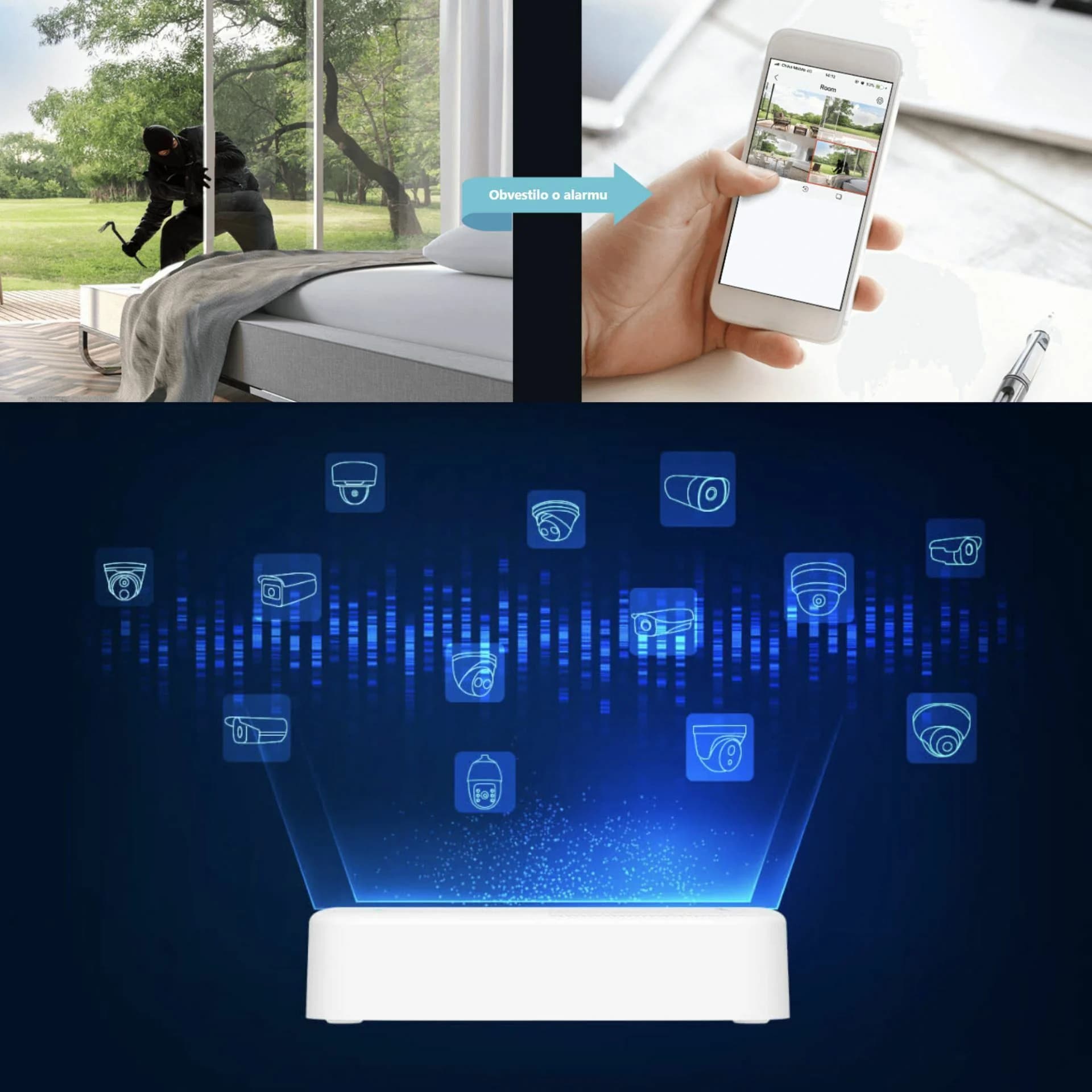 Tenda Tenda video snemalnik 8-kanalni NVR IP N3L-8HV2.0 Snemalniki