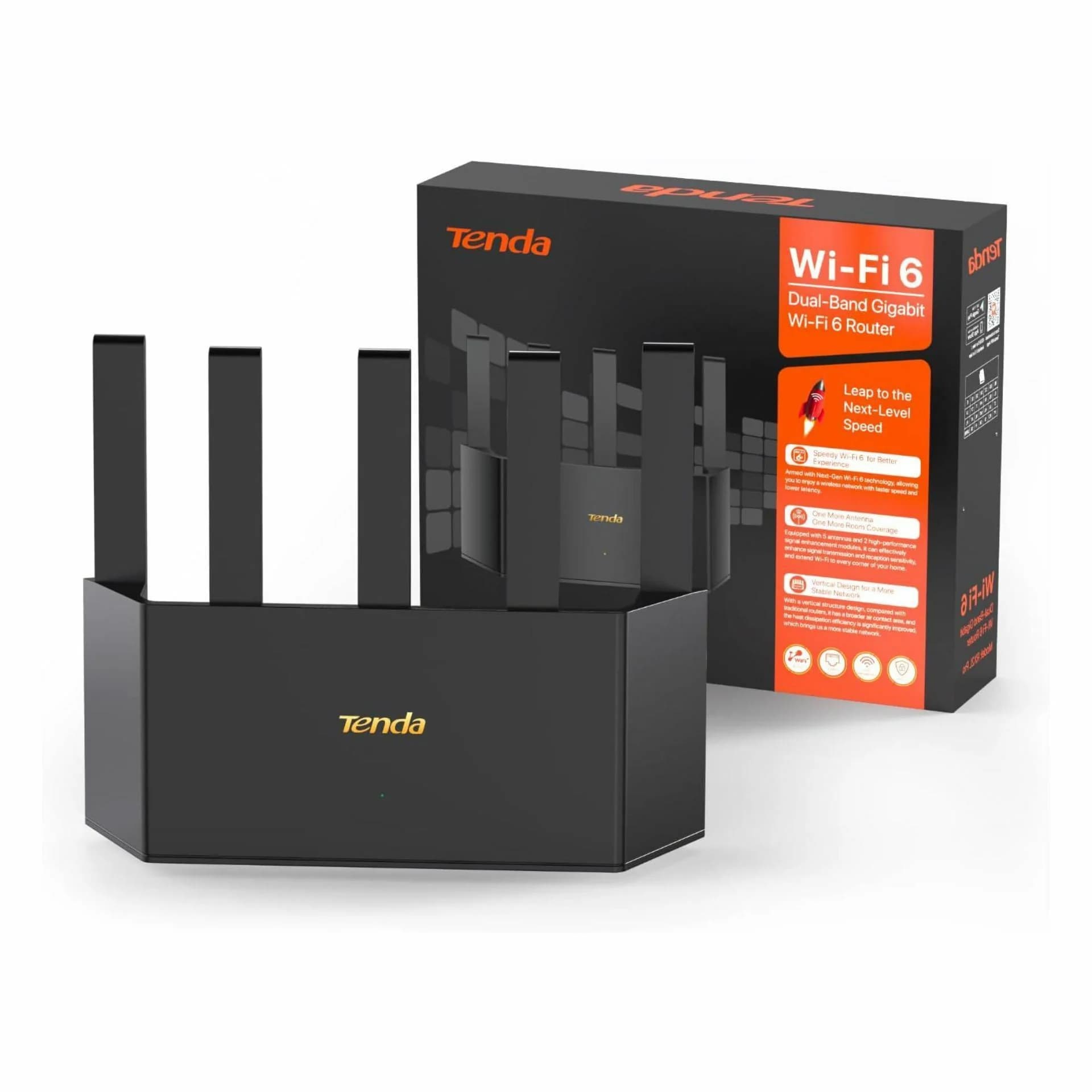 Tenda Tenda usmerjevalnik WiFi6 AX 1500Mb Giga Dual-Band TX2L Pro Usmerjevalniki