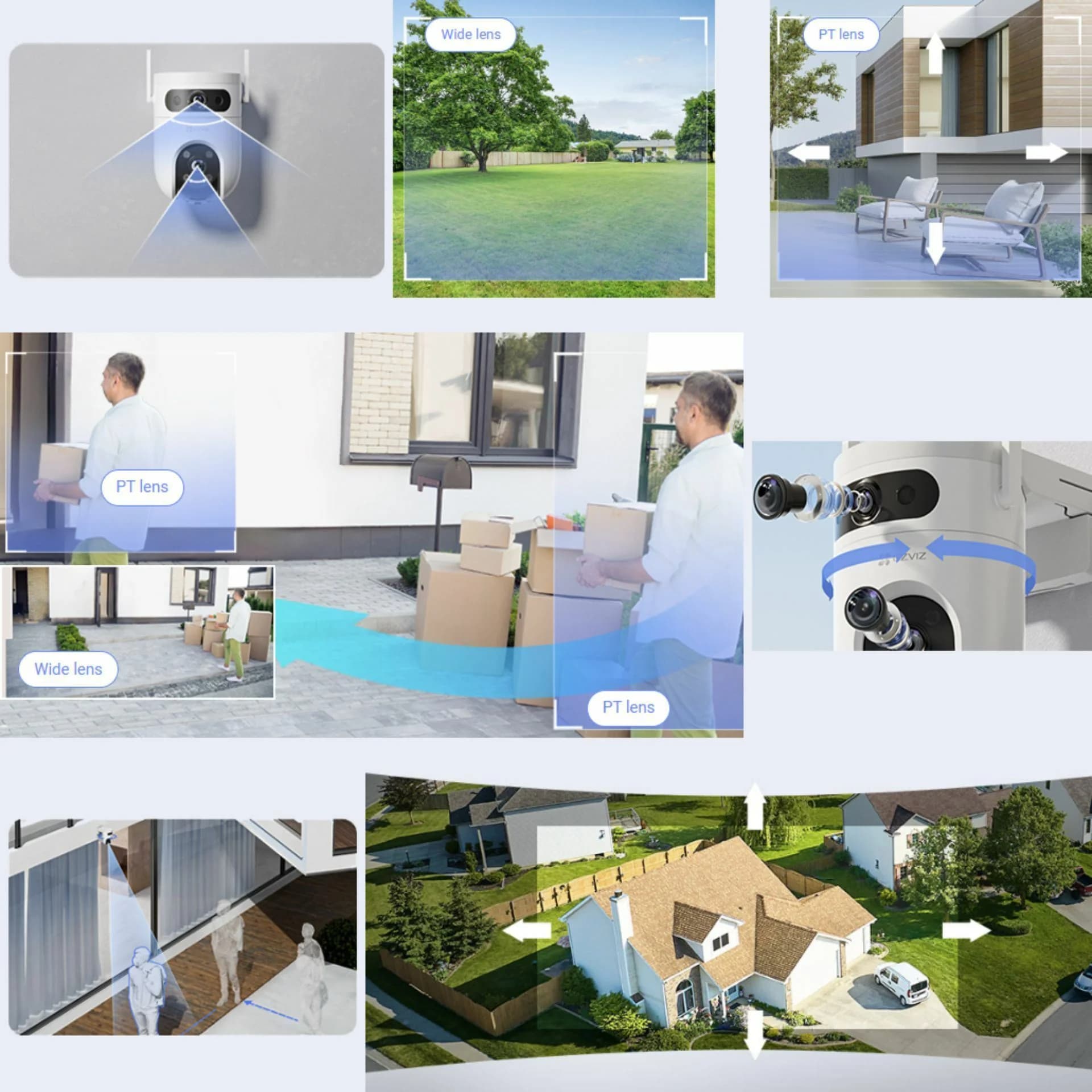 EZVIZ EZVIZ kamera 5.0MP brezžična H9c Dual zunanja Kamere