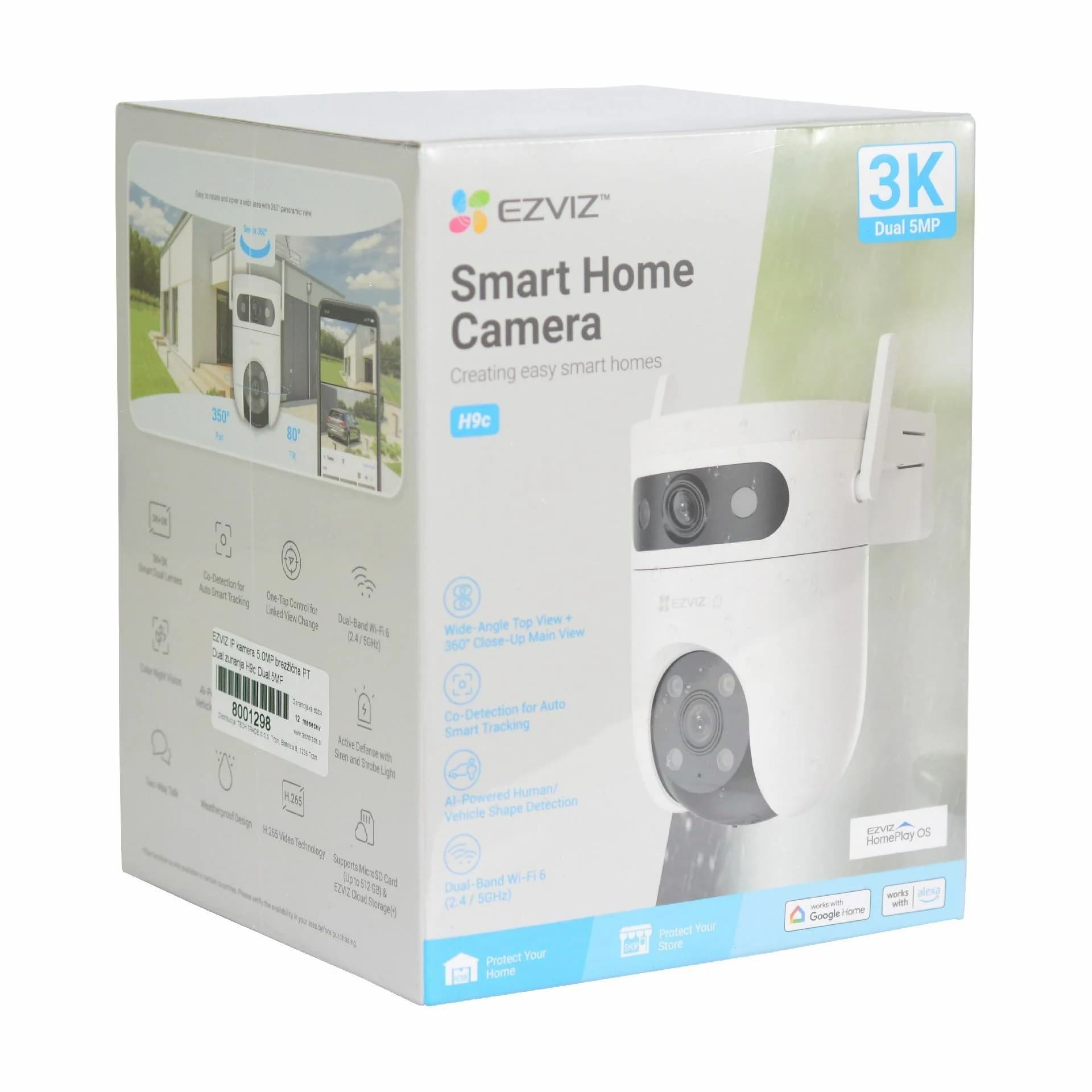 EZVIZ EZVIZ kamera 5.0MP brezžična H9c Dual zunanja Kamere