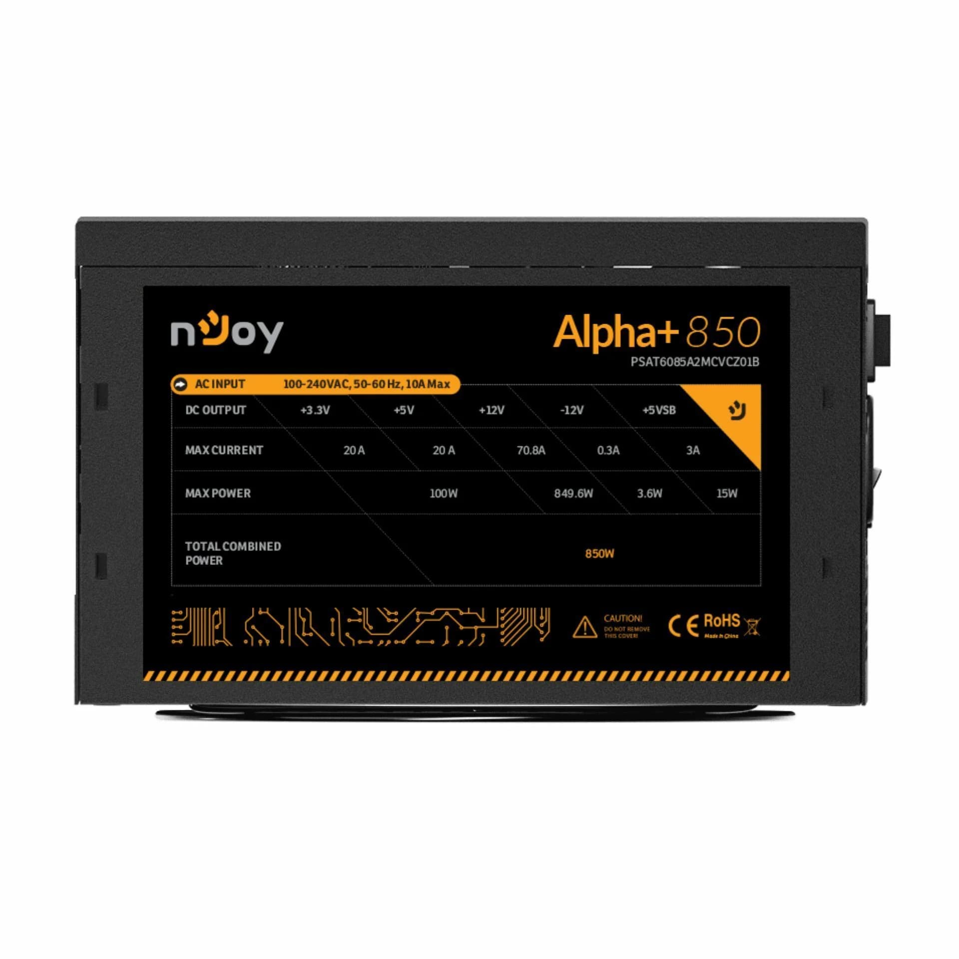 nJoy nJoy napajalnik ATX  850W modularni GOLD PSU Alpha+ 850 Napajalniki