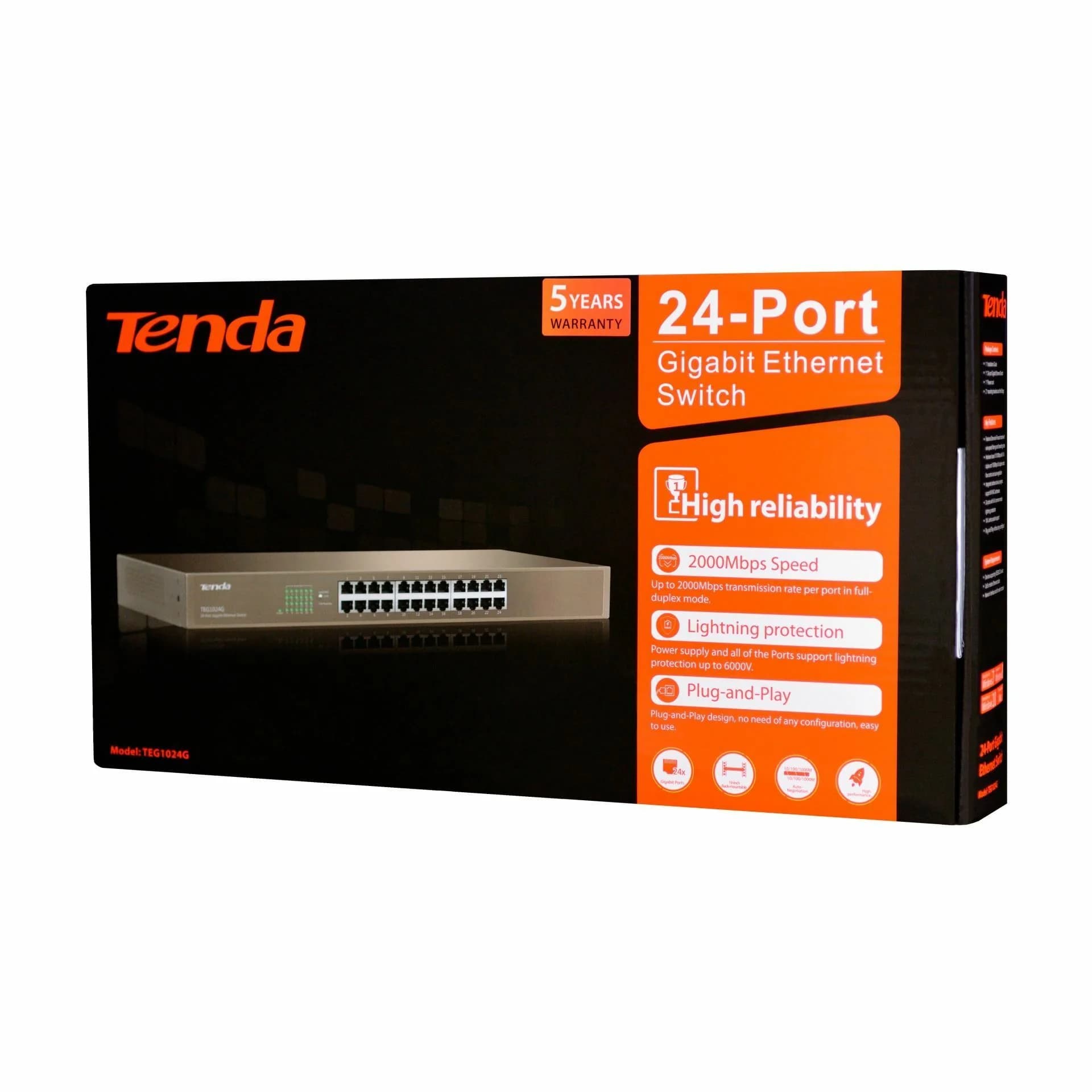 Tenda Tenda stikalo Giga 24-port rack TEG1024G Mrežna stikala