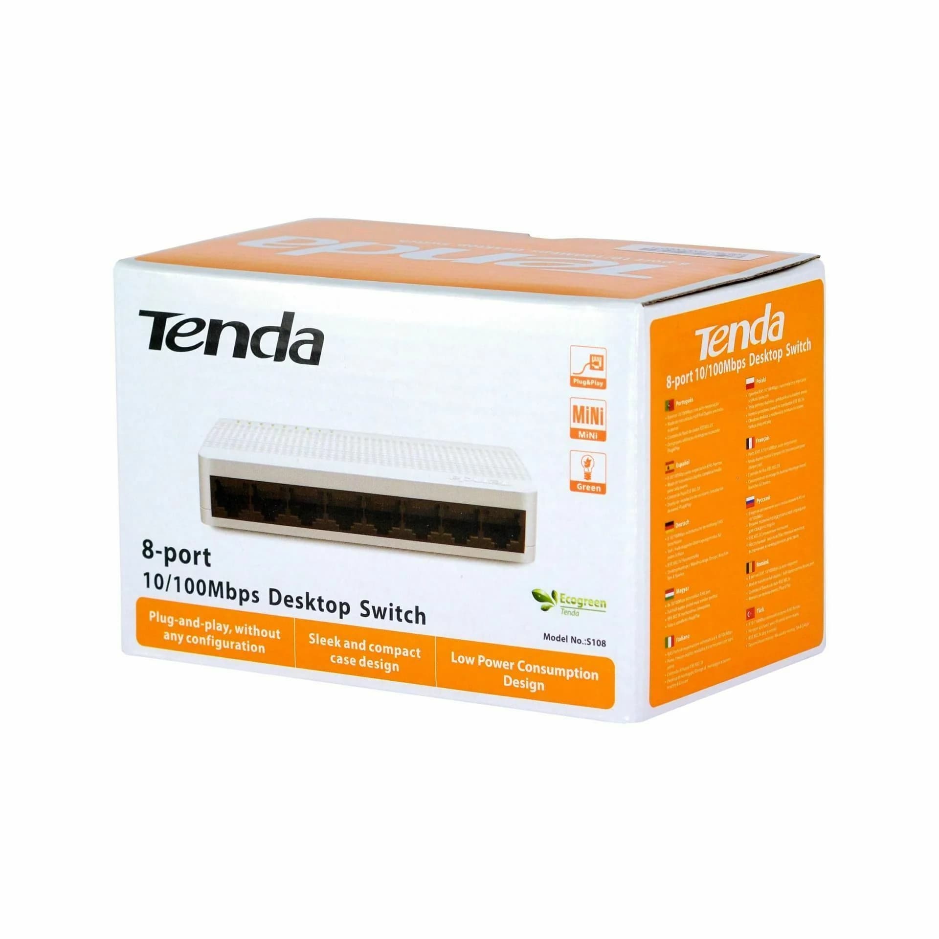 Tenda Tenda stikalo 100M  8-port mini S108 Mrežna stikala