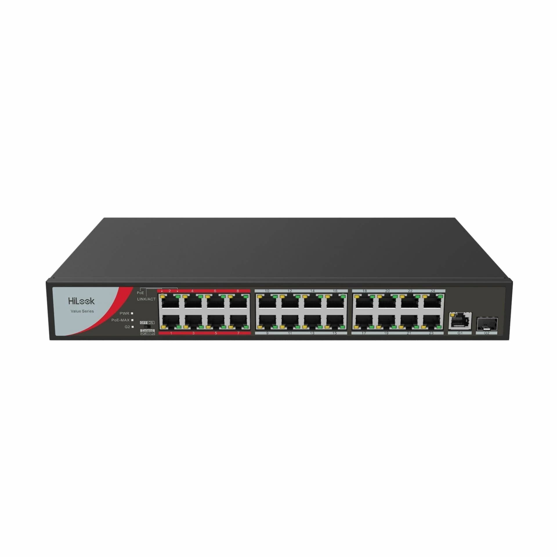 HiLook HiLook stikalo 100M 24-port PoE rack + SFP 1xGiga uplink NS-0326P-230(B) Mrežna stikala