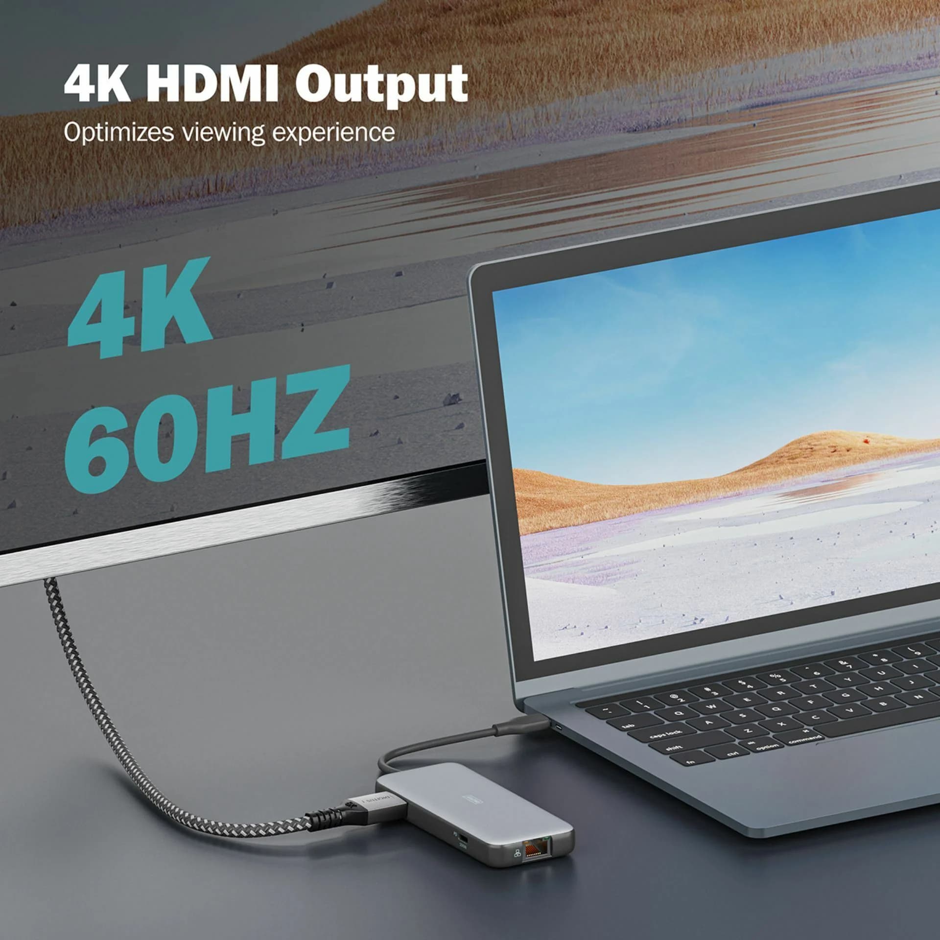 Digitus Digitus priklopna postaja USB 3.2 TipC 7v1 4K črna DA-70914 Priklopne postaje