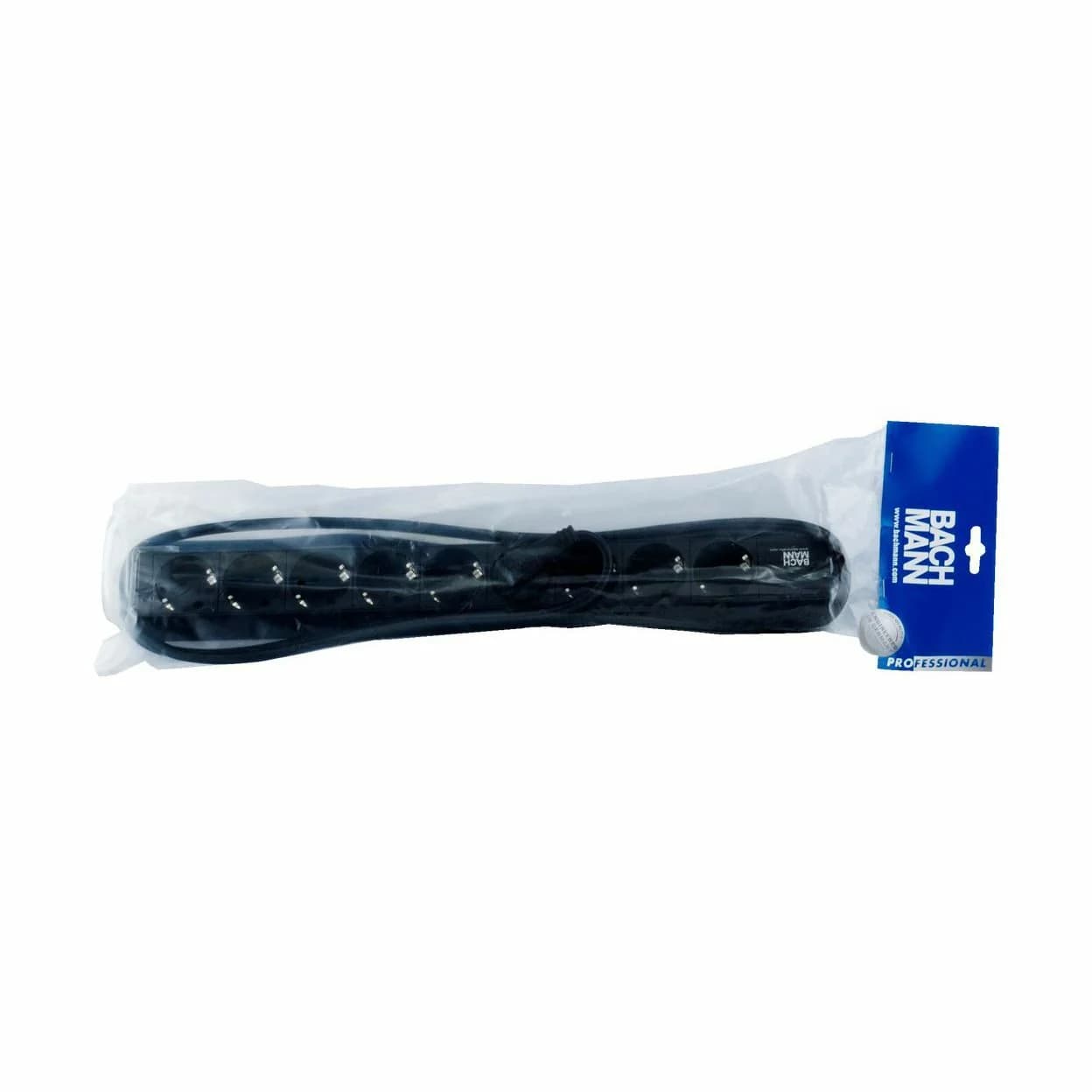Bachmann Bachmann razdelilec rack 9x250V ALU 2m črn 333.506 Razdelilci 220V