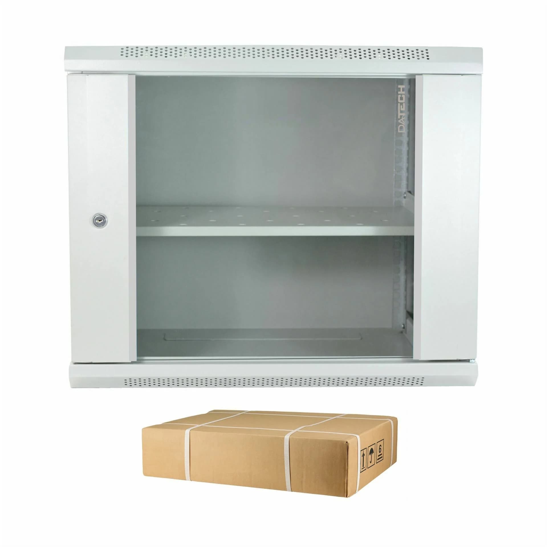 DATECH zidni kabinet 12U 635 600x600 siv + polica DP.6612.9000