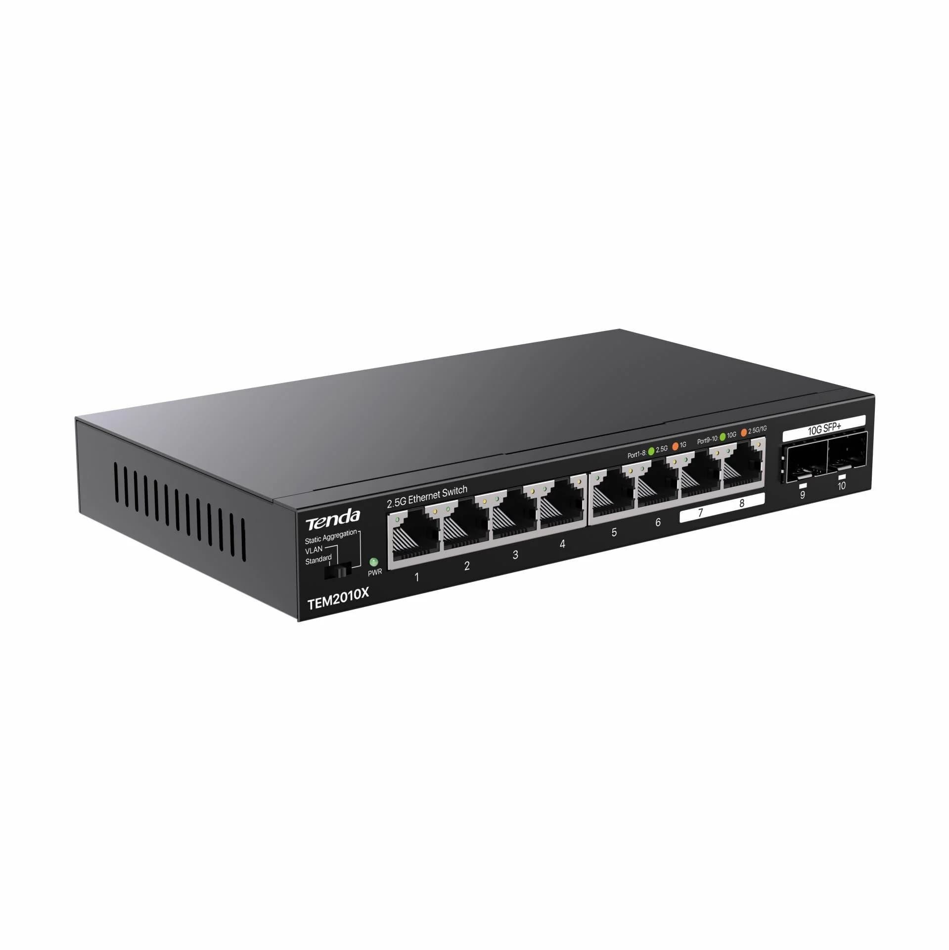 Tenda Tenda stikalo 2,5 Giga 8-port 2x SFP+ TEM2010X Mrežna stikala