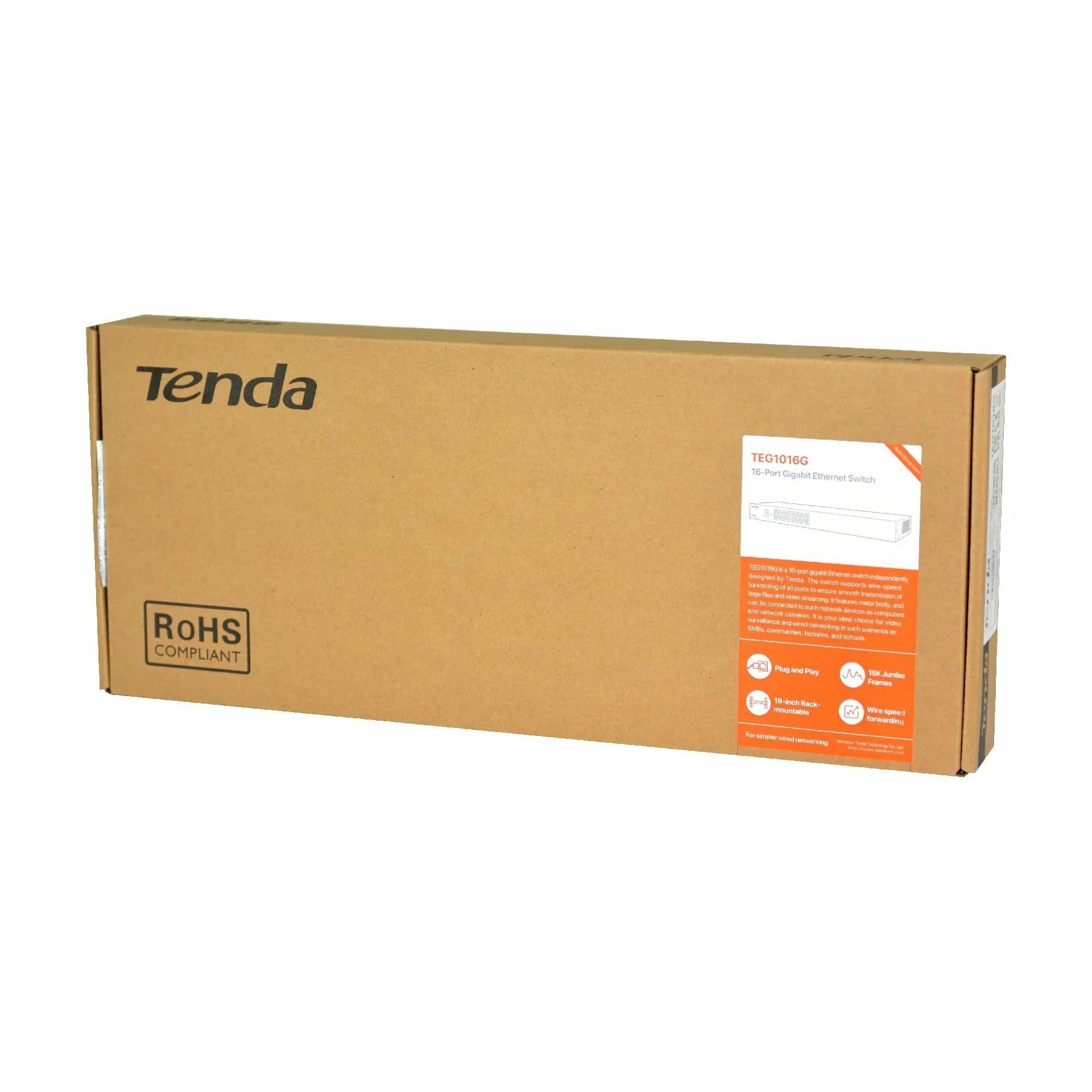 Tenda Tenda stikalo Giga 16-port rack TEG1016Gv8.0 Mrežna stikala