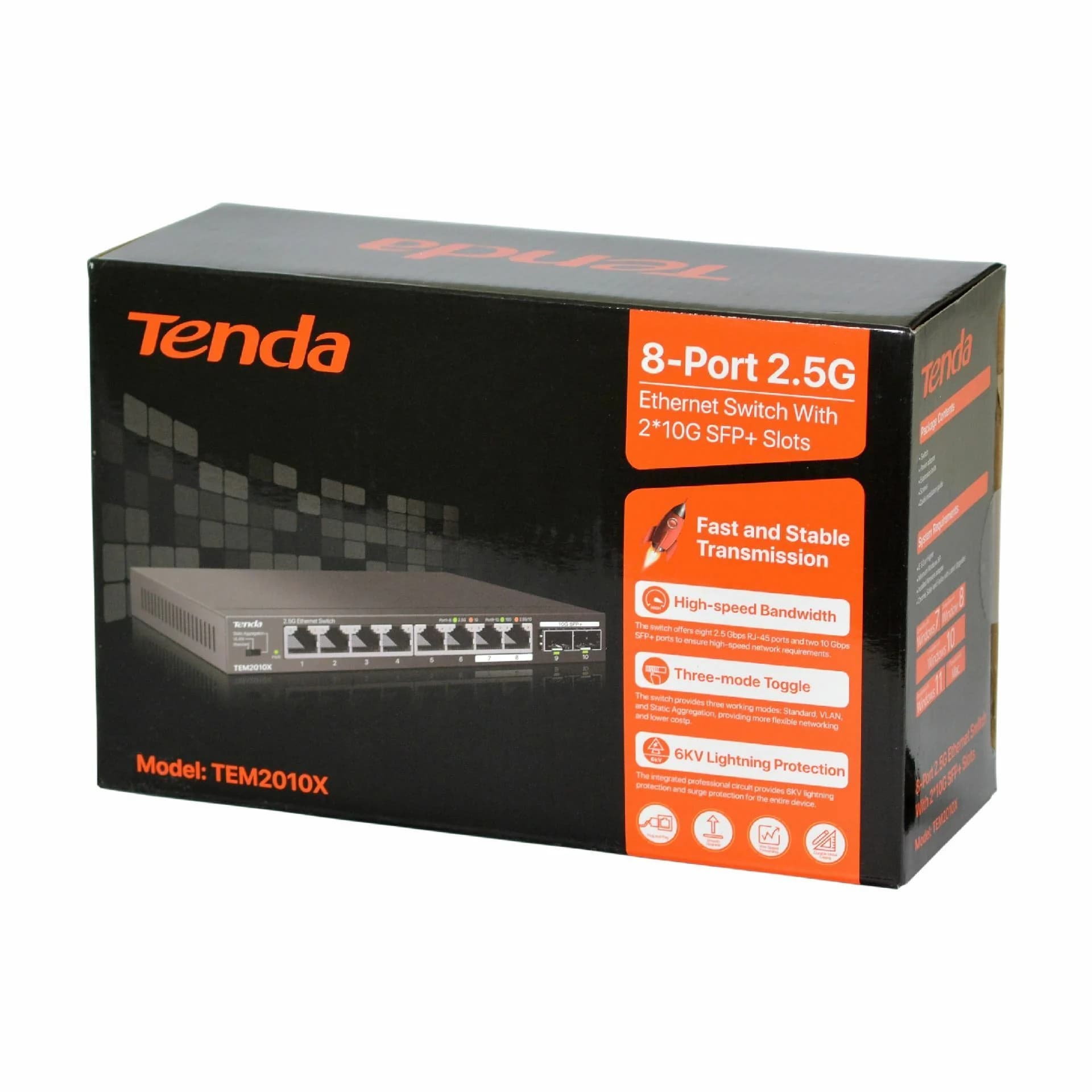 Tenda Tenda stikalo 2,5 Giga 8-port 2x SFP+ TEM2010X Mrežna stikala