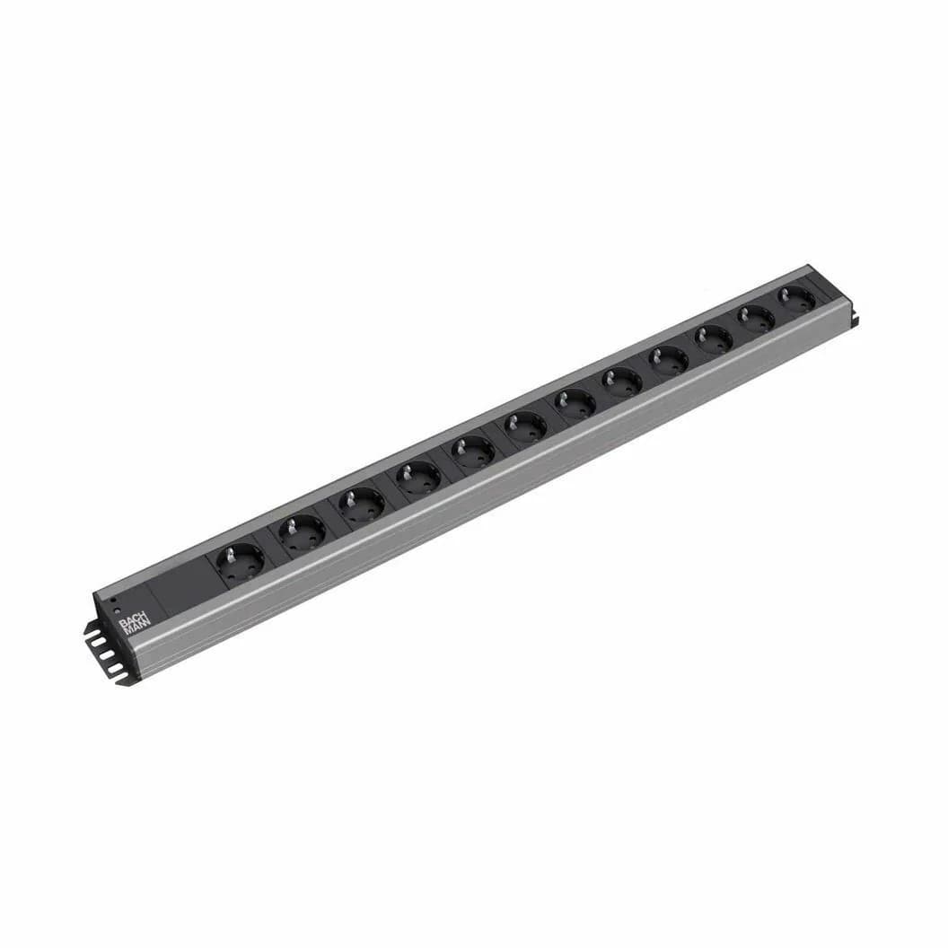 Bachmann razdelilec PDU 12x250V PVC 90° vertikalni 300.002