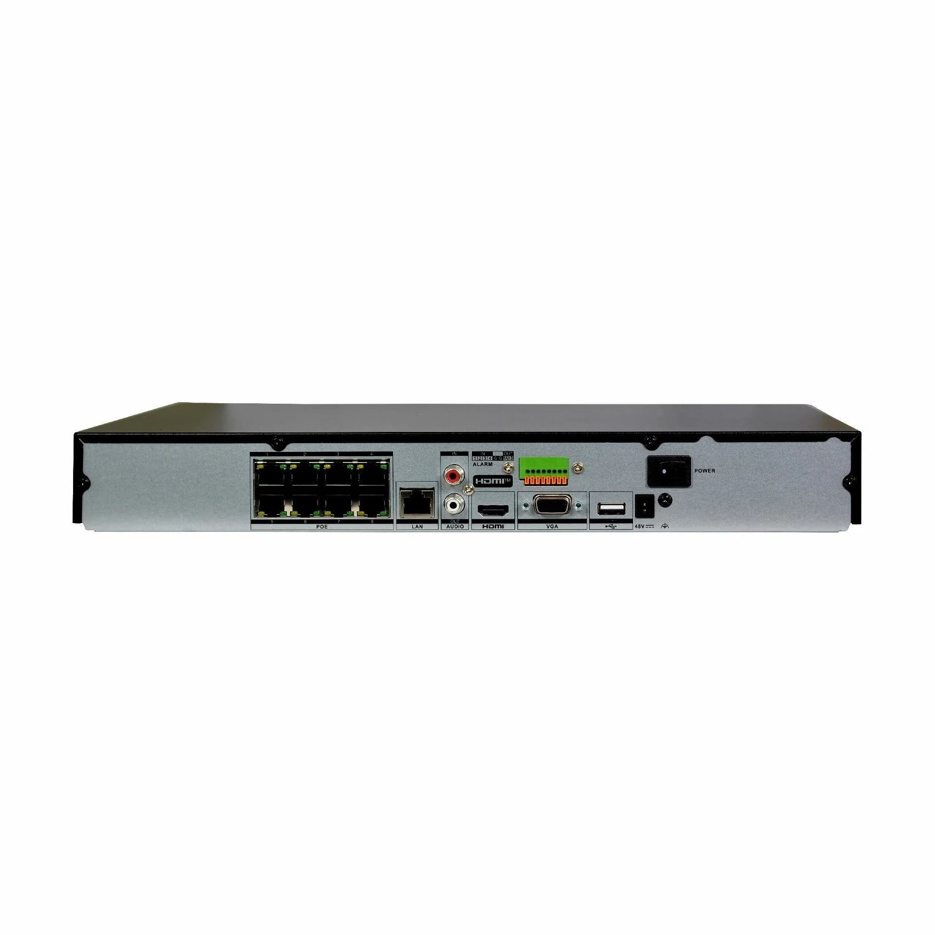 HiLook HiLook video snemalnik  8-kanalni PoE NVR IP 2xHDD NVR-208MH-K/8P Snemalniki