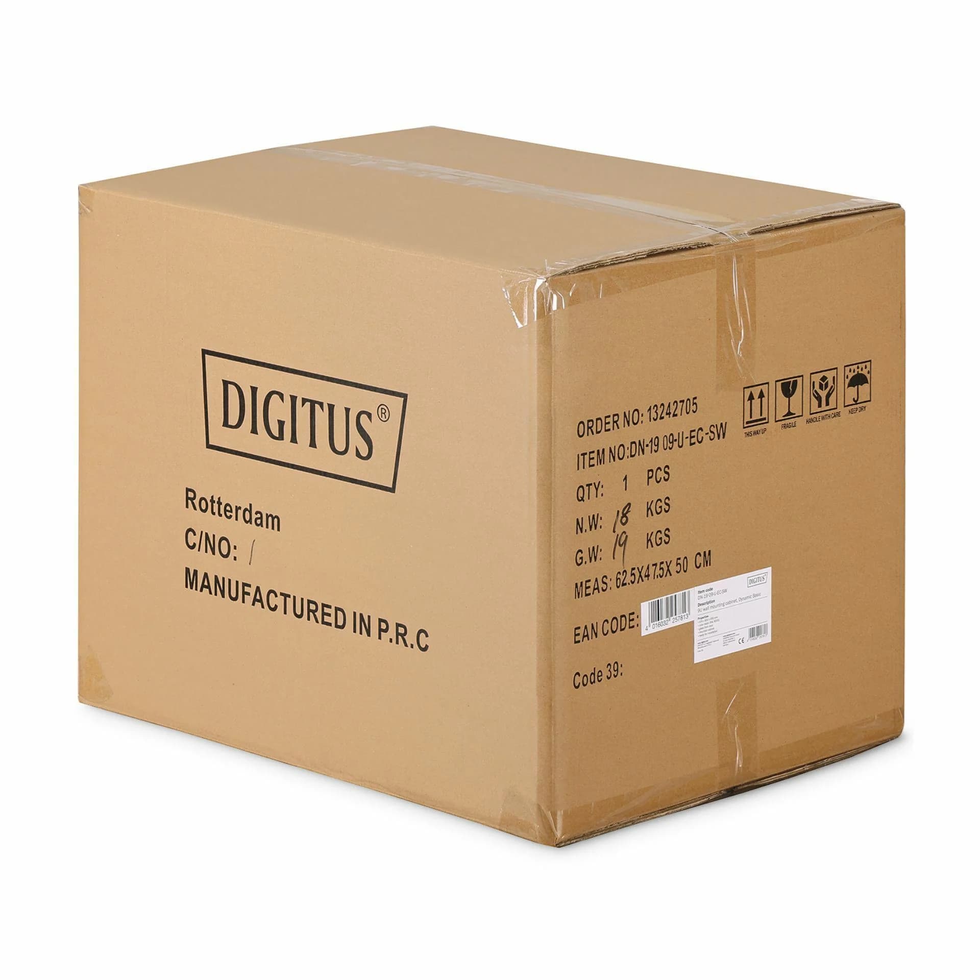 Digitus Digitus zidni kabinet  9U 505 600x450 črn sestavljen DN-19 09-U-EC-SW Zidni